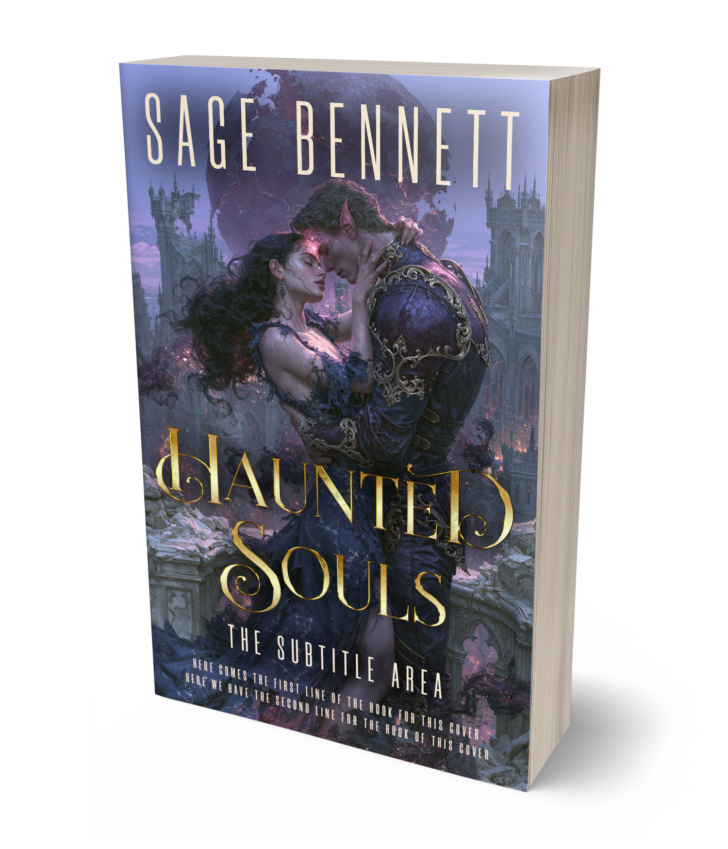 3D view of Premade Fantasy Book Cover - Tuna #36774 | BookCoverZone*