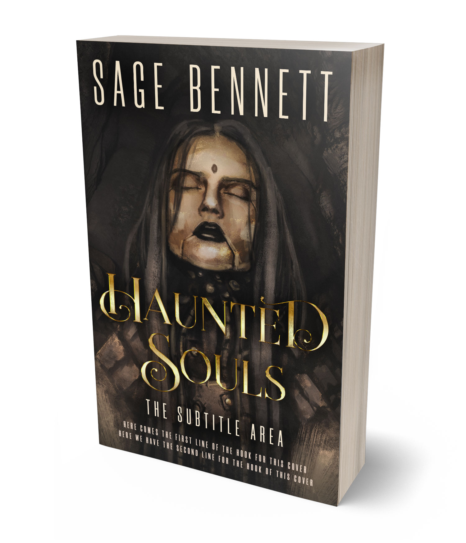 3D view of Premade Fantasy Book Cover - Dune #36775 | BookCoverZone*