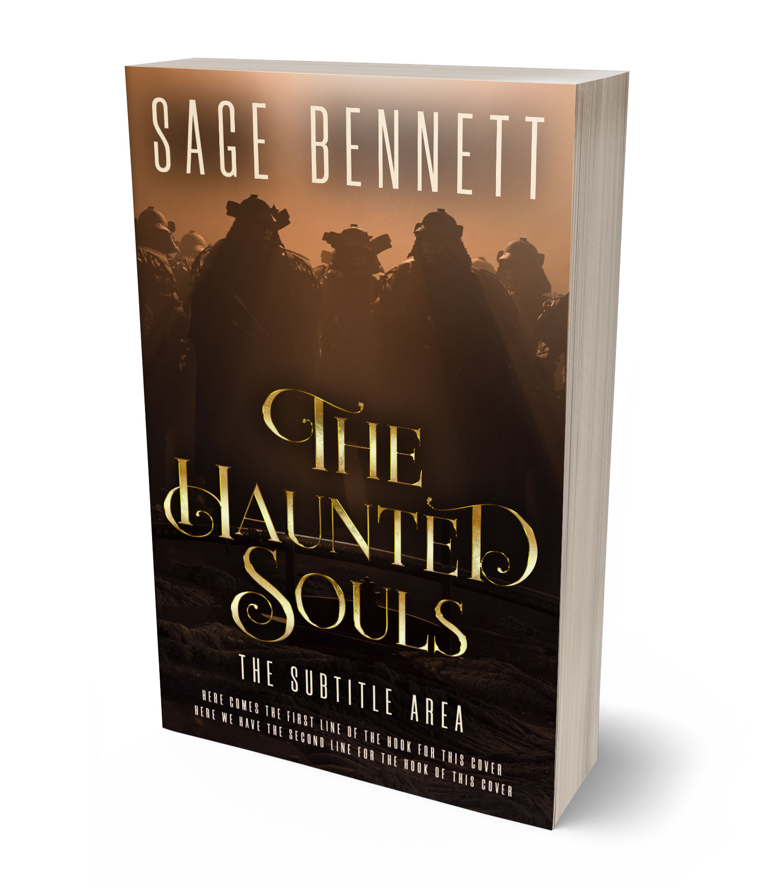 3D view of Premade Horror Book Cover - Laser #36776 | BookCoverZone*