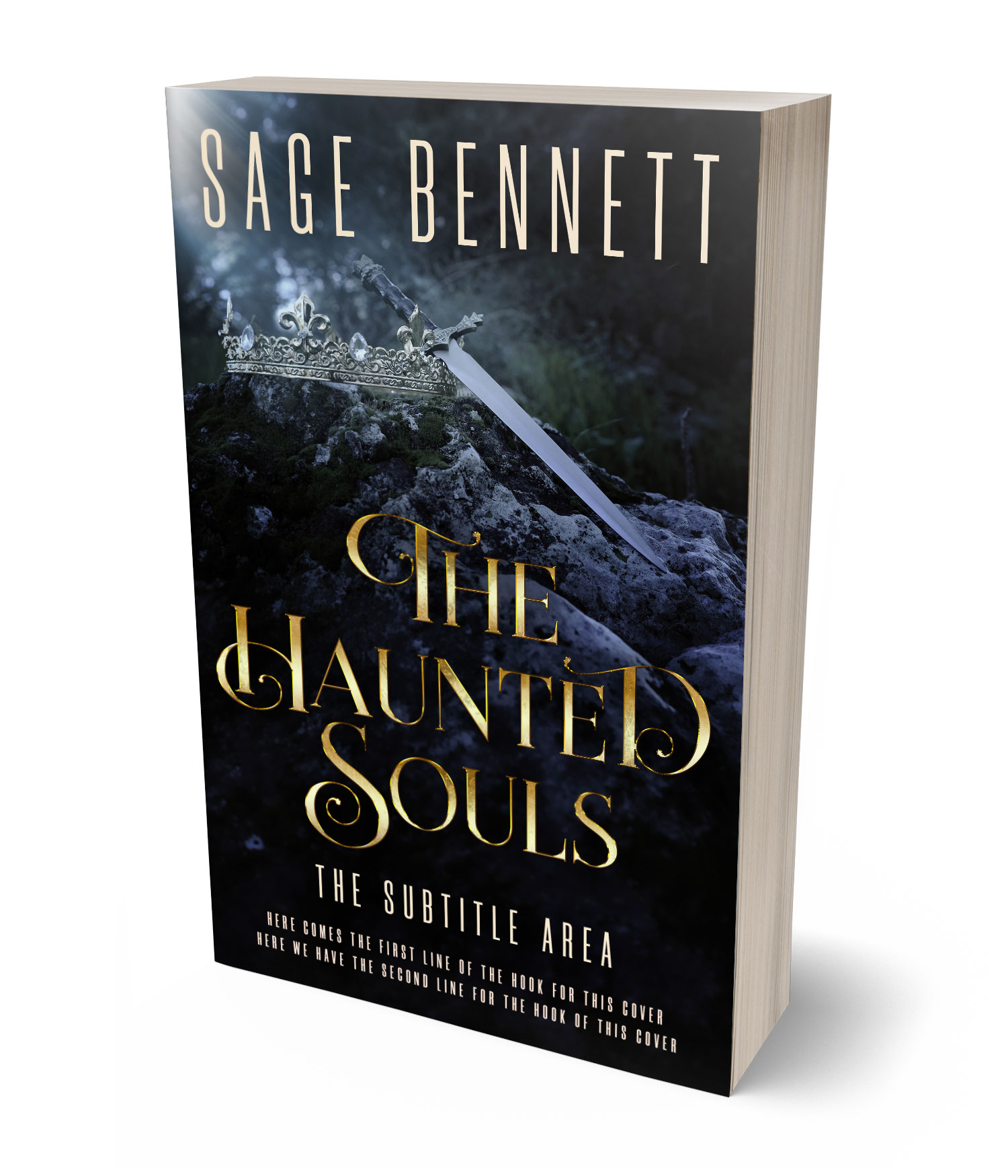 3D view of Premade Fantasy Book Cover - Bunker #36777 | BookCoverZone*