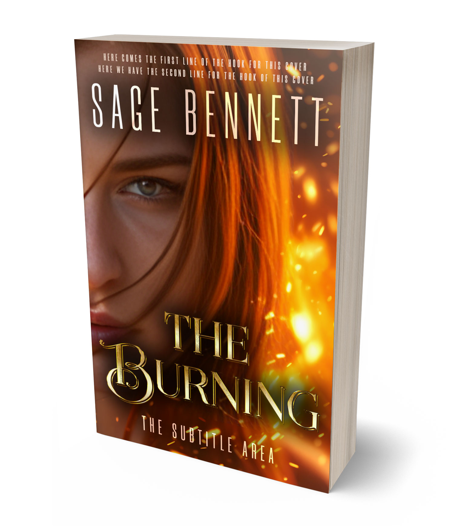3D view of Premade Fantasy Book Cover - Espresso #36791 | BookCoverZone*