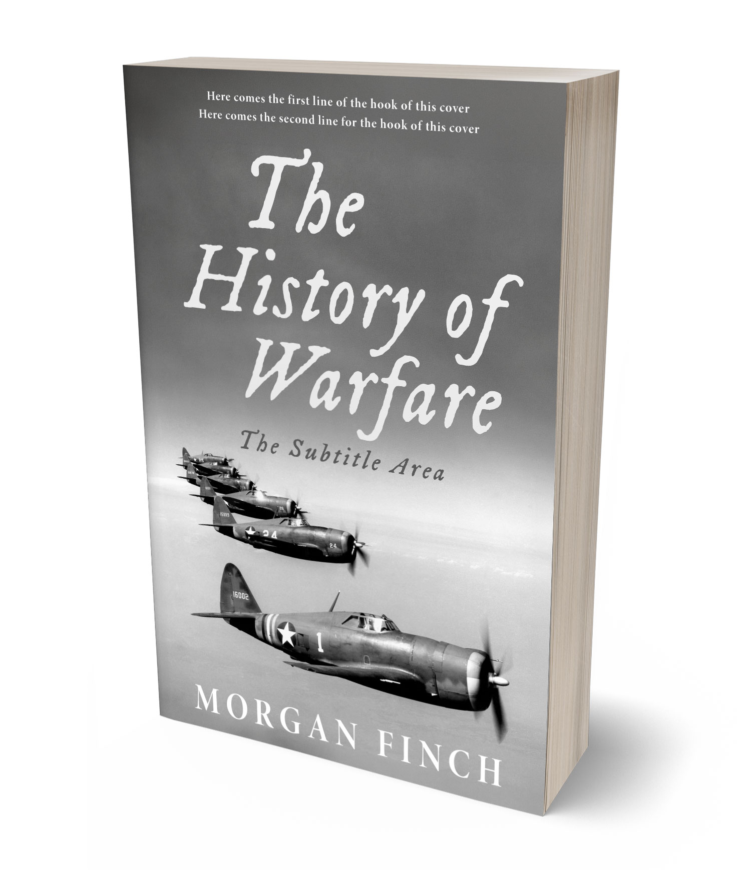 3D view of Premade History Book Cover - Friar Gray #36830 | BookCoverZone