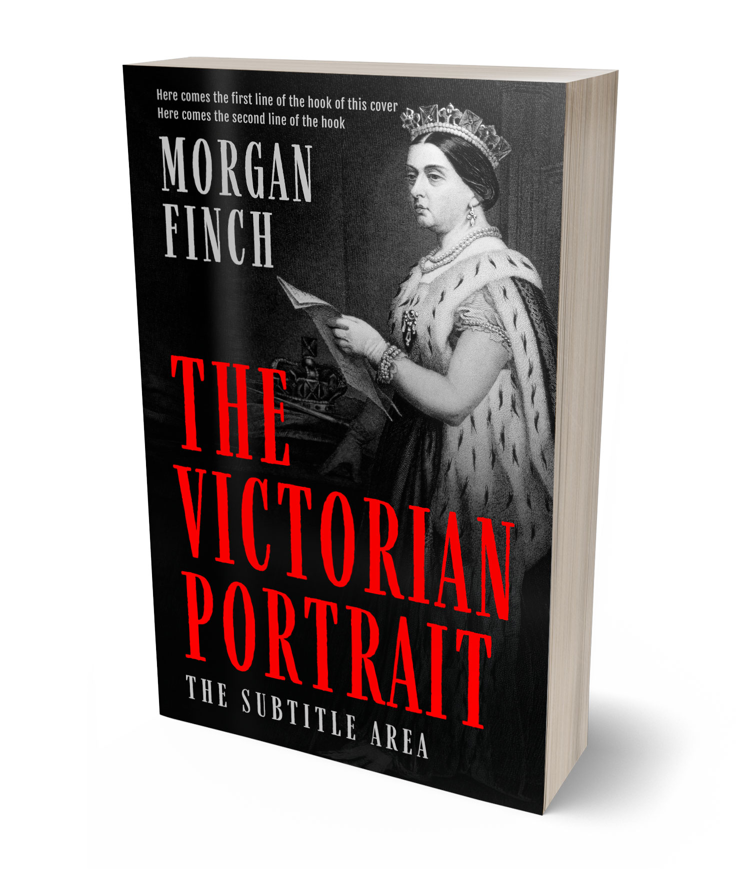 3D view of Premade Historical Book Cover - Cod Gray #36839 | BookCoverZone*
