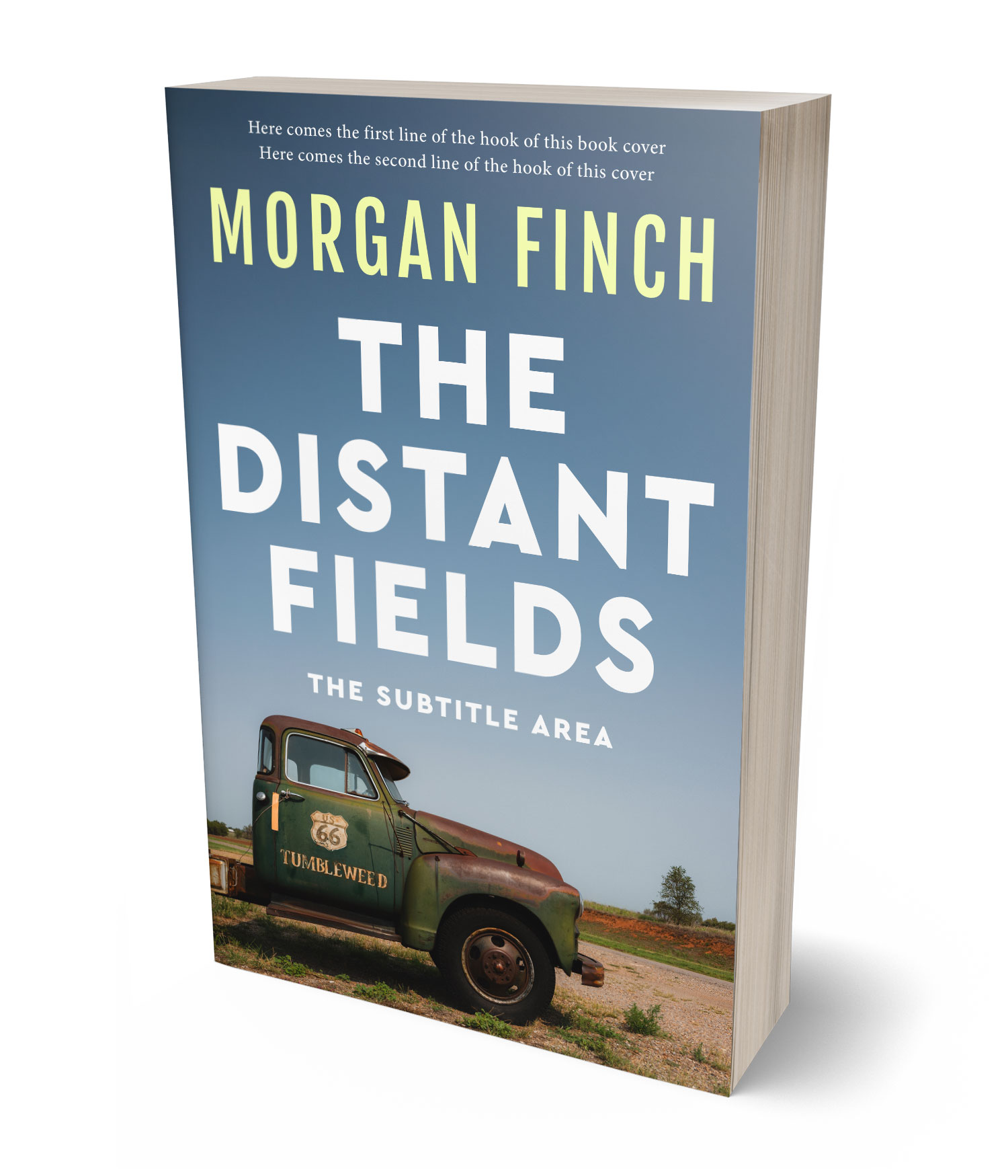 3D view of Premade Travel Book Cover - Lynch #36849 | BookCoverZone*