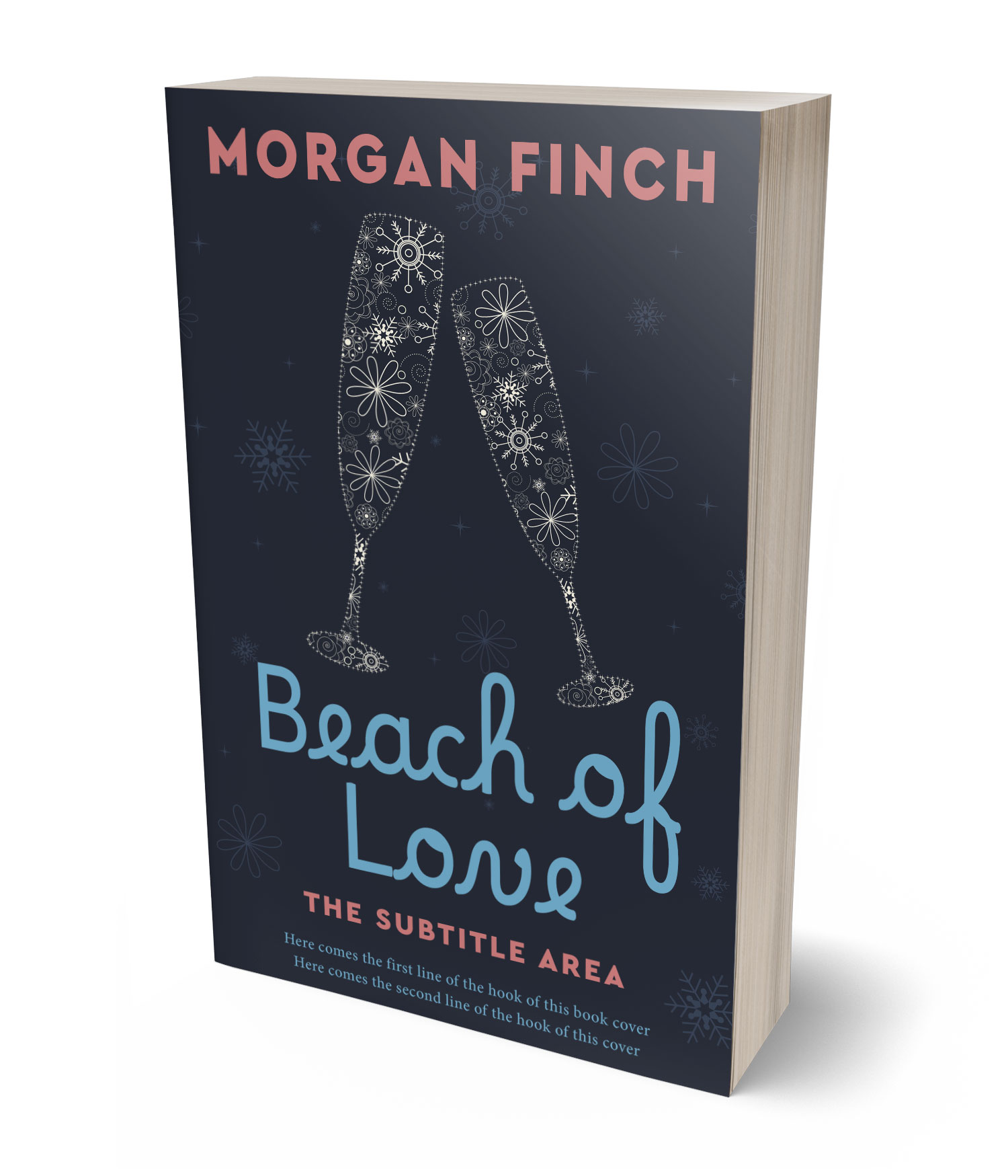 3D view of Premade Romance Book Cover - Ebony Clay #36855 | BookCoverZone*