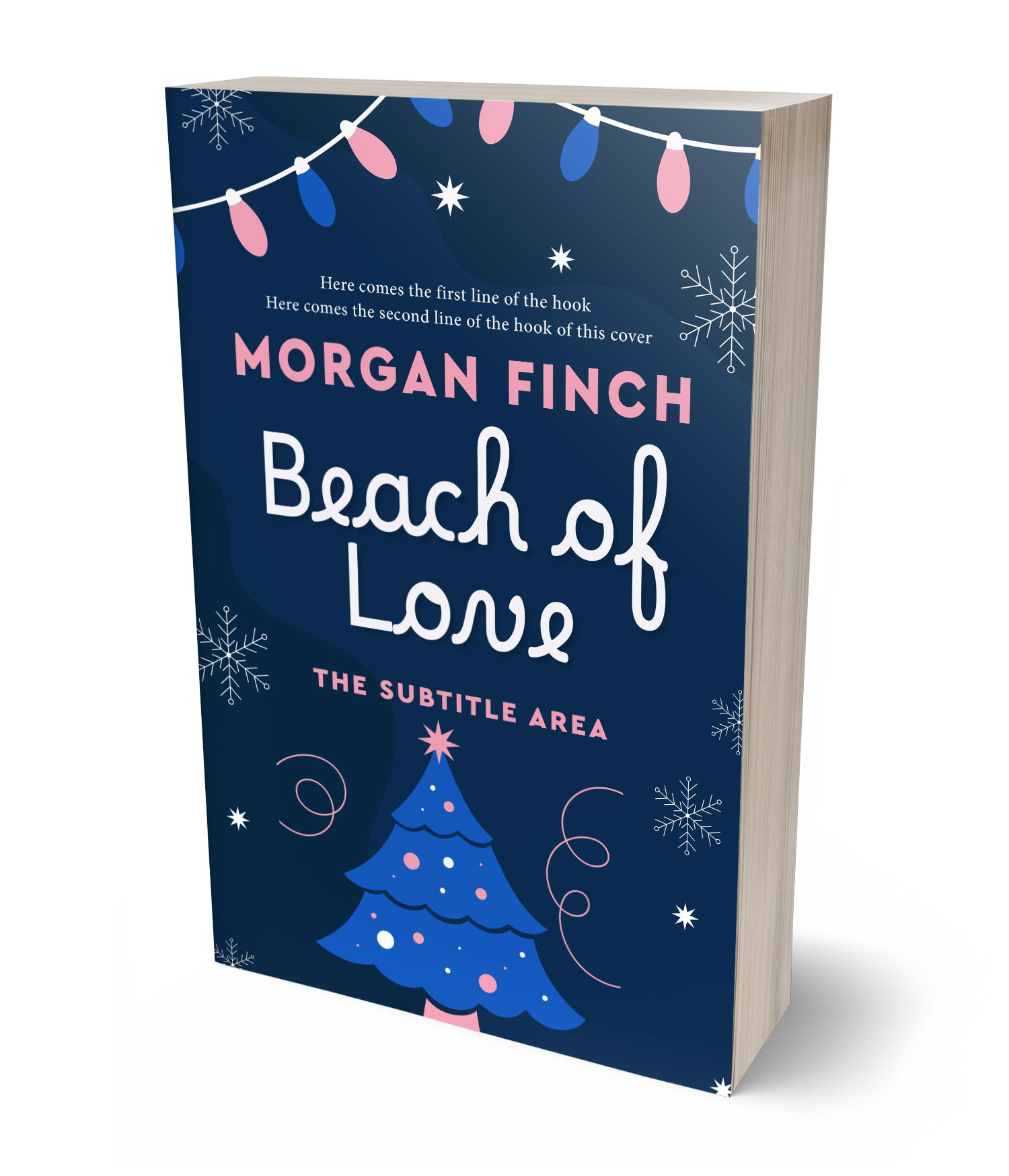 3D view of Premade Romance Book Cover - Downriver #36861 | BookCoverZone*