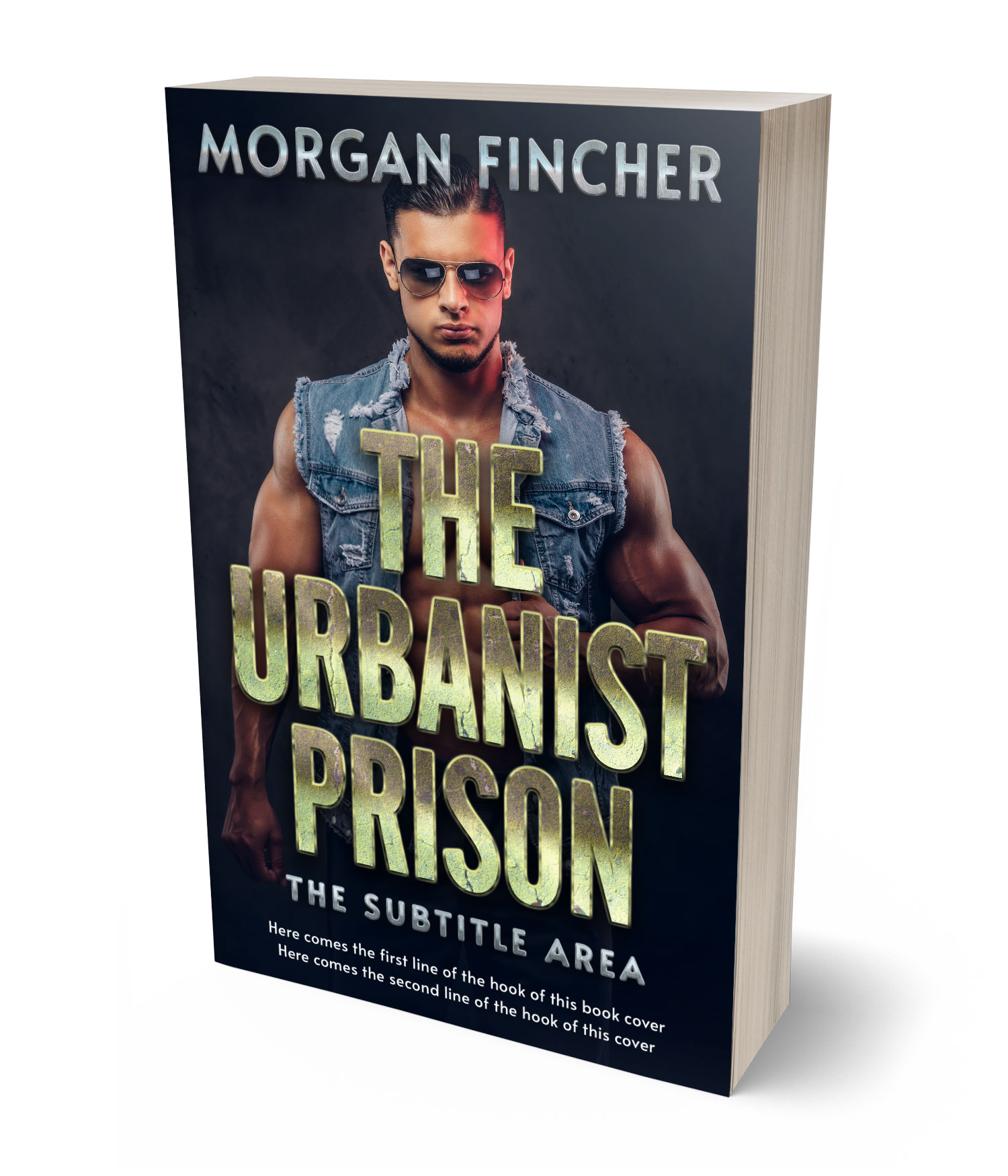 3D view of Premade Mystery & Thriller & Suspense Book Cover - Indian Khaki #36907 | BookCoverZone*