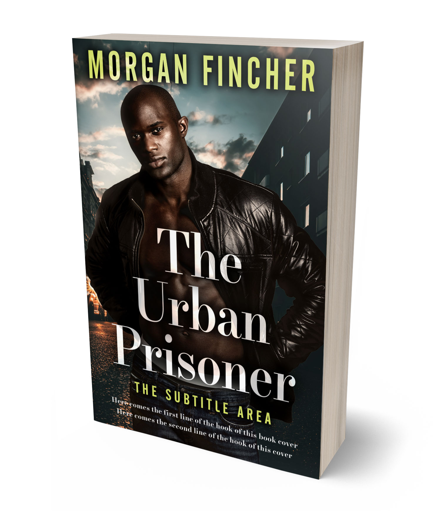 3D view of Premade Mystery & Thriller & Suspense Book Cover - Thistle Green #36911 | BookCoverZone*