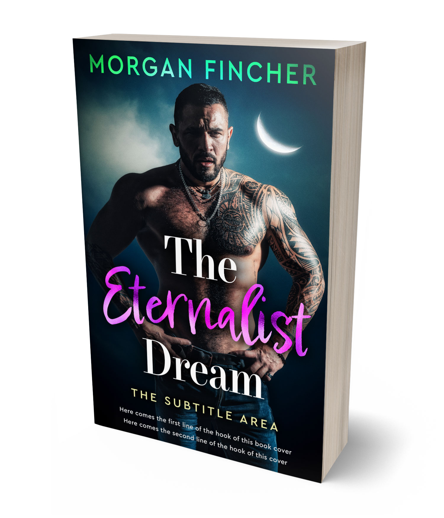 3D view of Premade Romance Book Cover - Bunker #36915 | BookCoverZone*