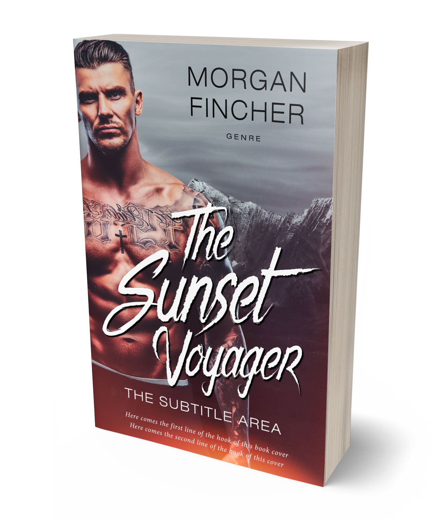 3D view of Premade Romance Book Cover - Matterhorn #36931 | BookCoverZone*