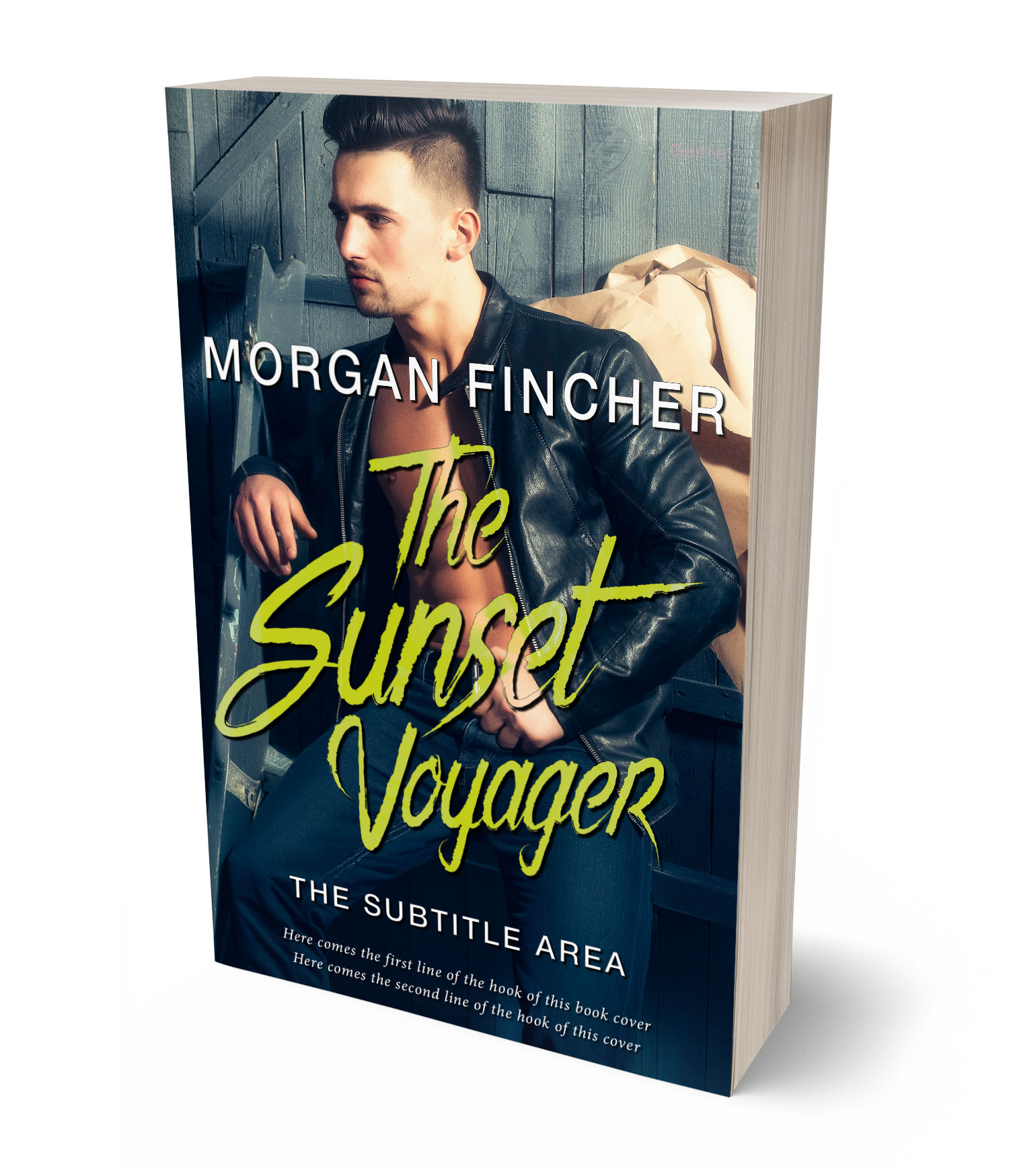 3D view of Premade Romance Book Cover - Laser #36934 | BookCoverZone*