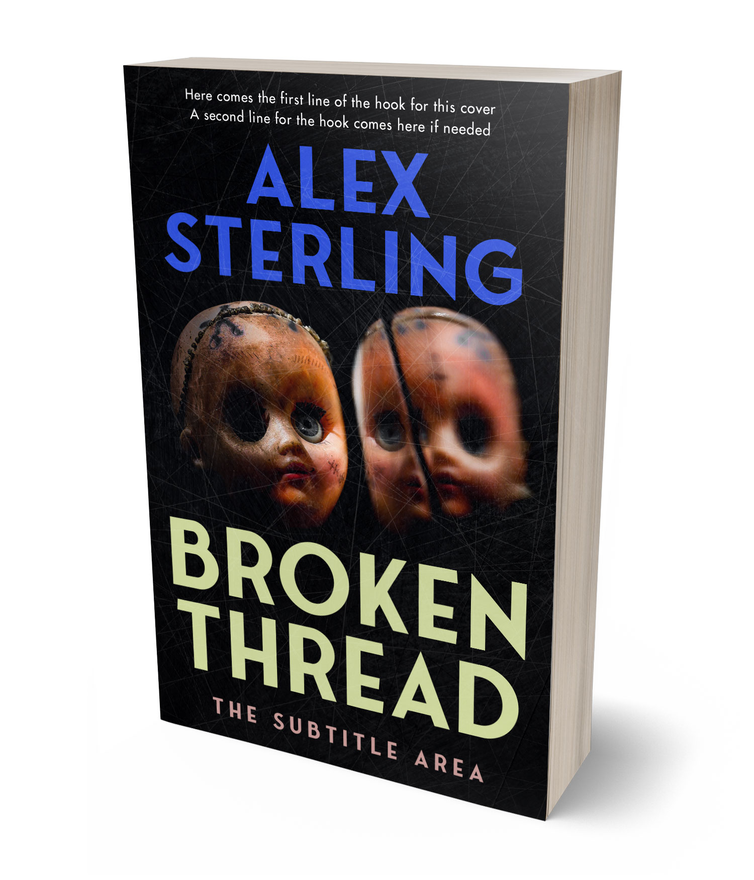 3D view of Premade Horror Book Cover - Sorrell Brown #36940 | BookCoverZone*