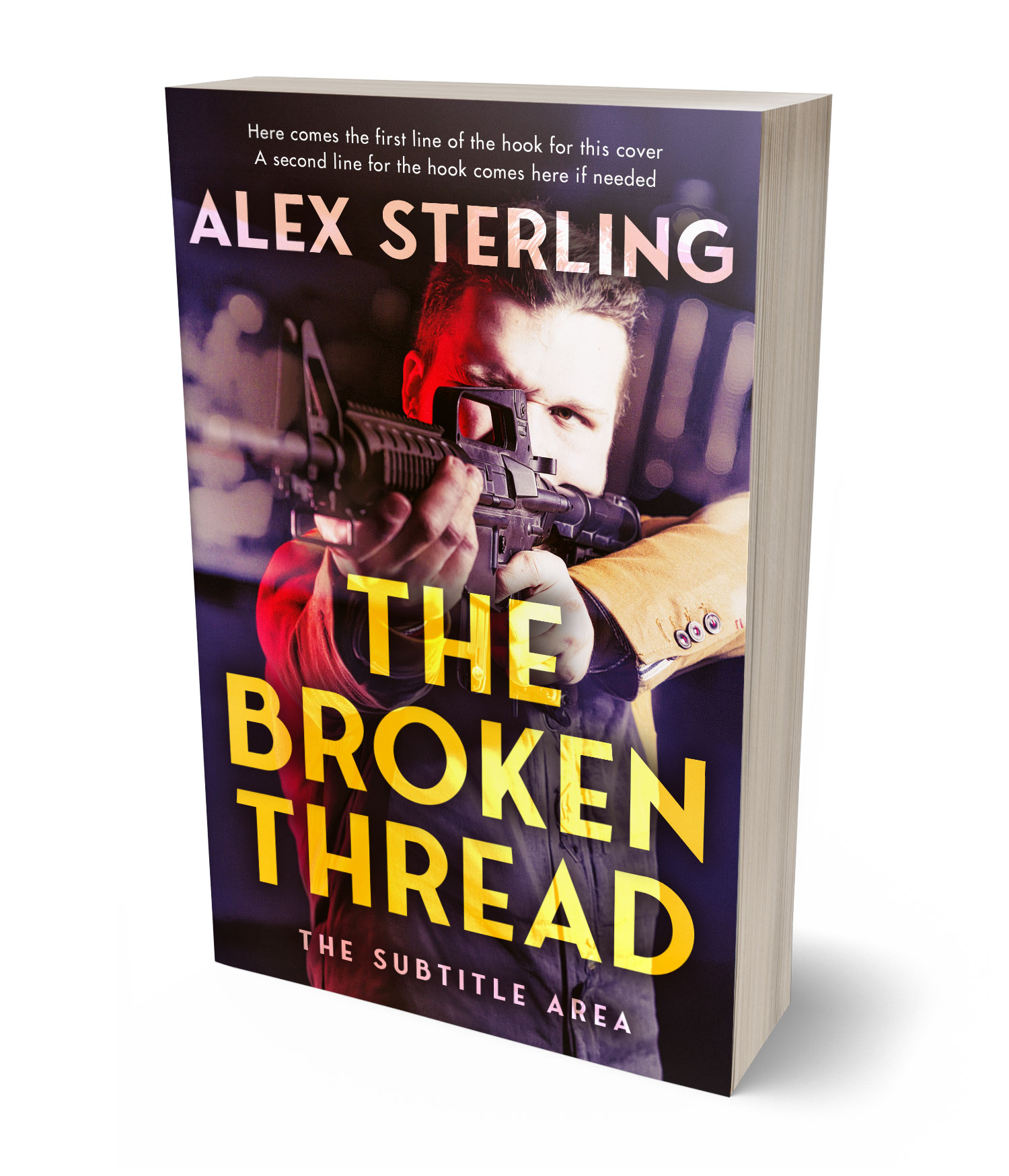 3D view of Premade Mystery & Thriller & Suspense Book Cover - Rob Roy #36942 | BookCoverZone*