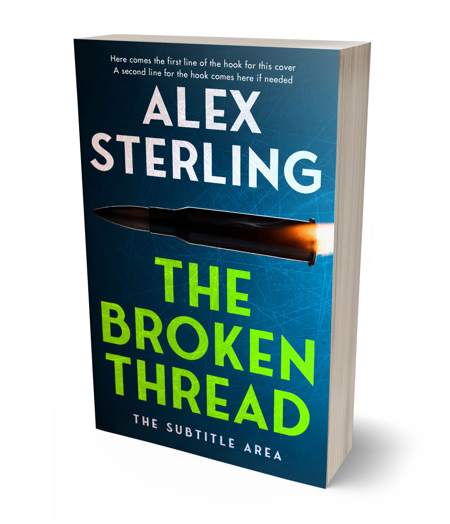 3D view of Premade Mystery & Thriller & Suspense Book Cover - Tiber #36946 | BookCoverZone*