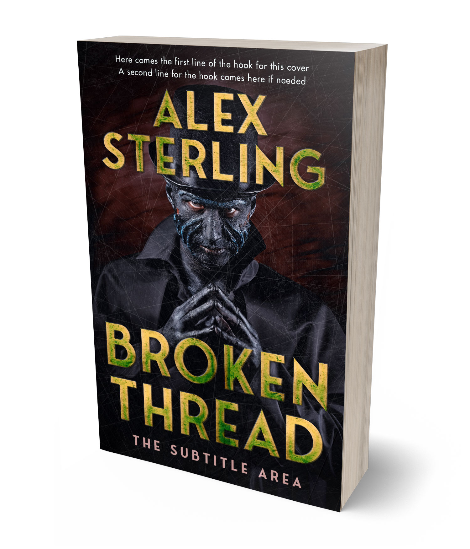3D view of Premade Horror Book Cover - Thunder #36950 | BookCoverZone*