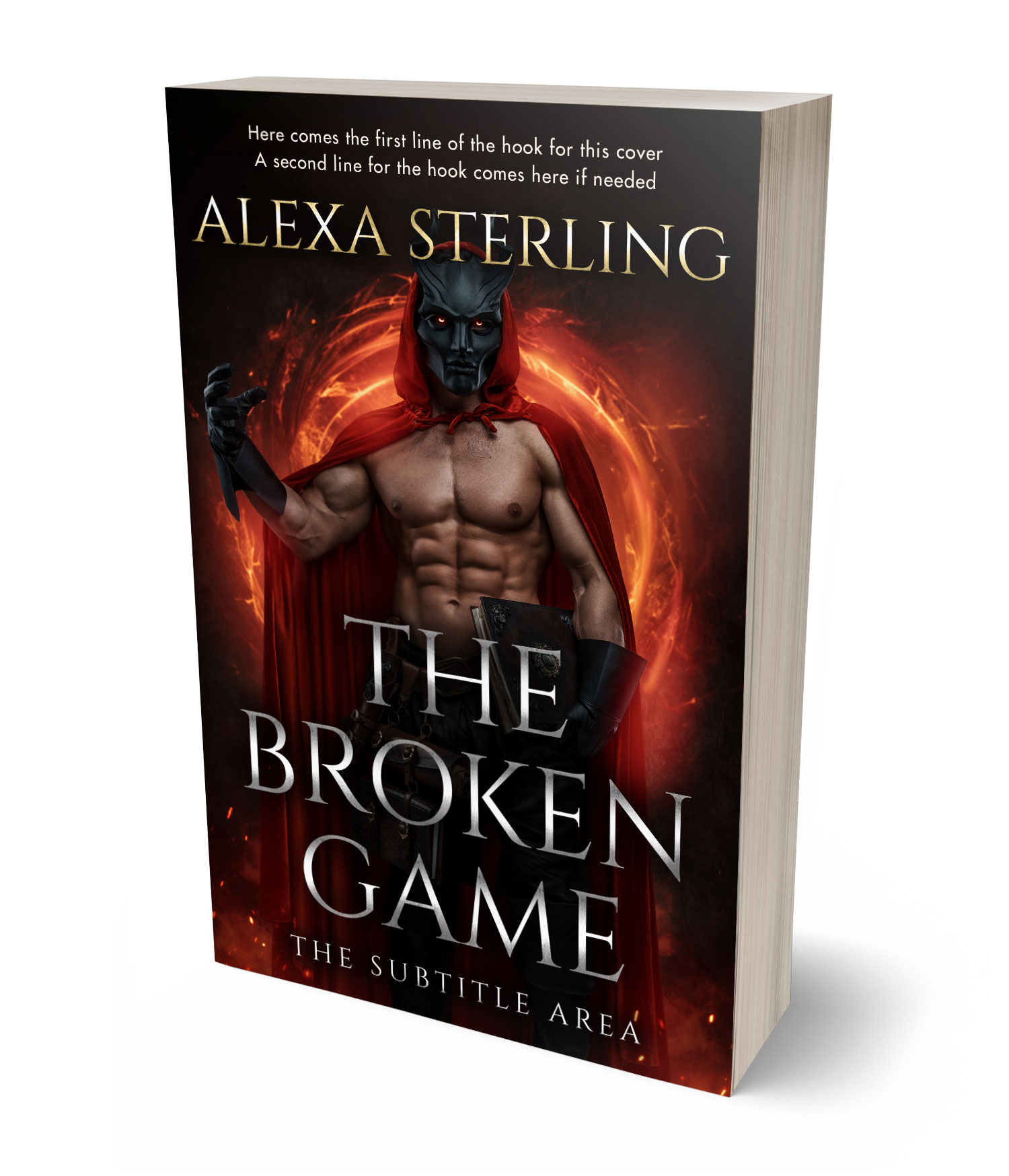 3D view of Premade Fantasy Book Cover - Asphalt #36973 | BookCoverZone*
