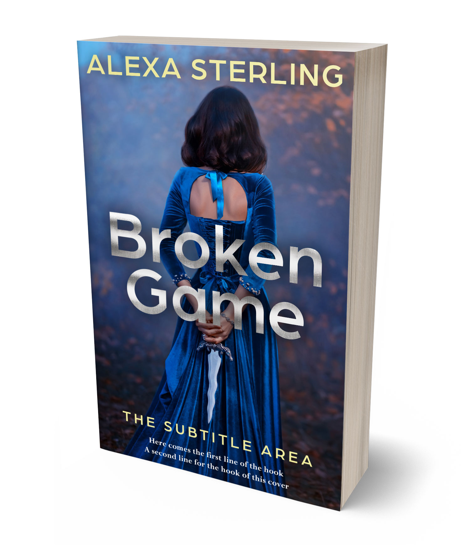 3D view of Premade Mystery & Thriller & Suspense Book Cover - Ebony Clay #36991 | BookCoverZone