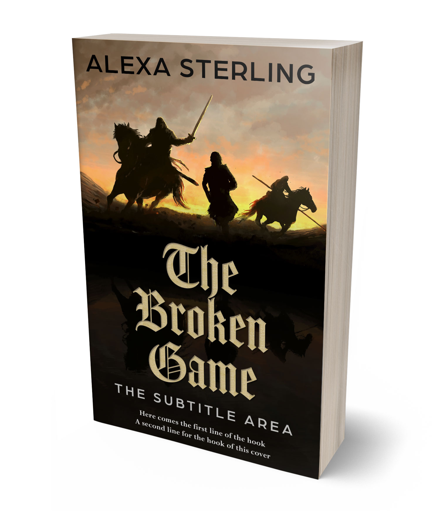 3D view of Premade Fantasy Book Cover - Oil #36999 | BookCoverZone