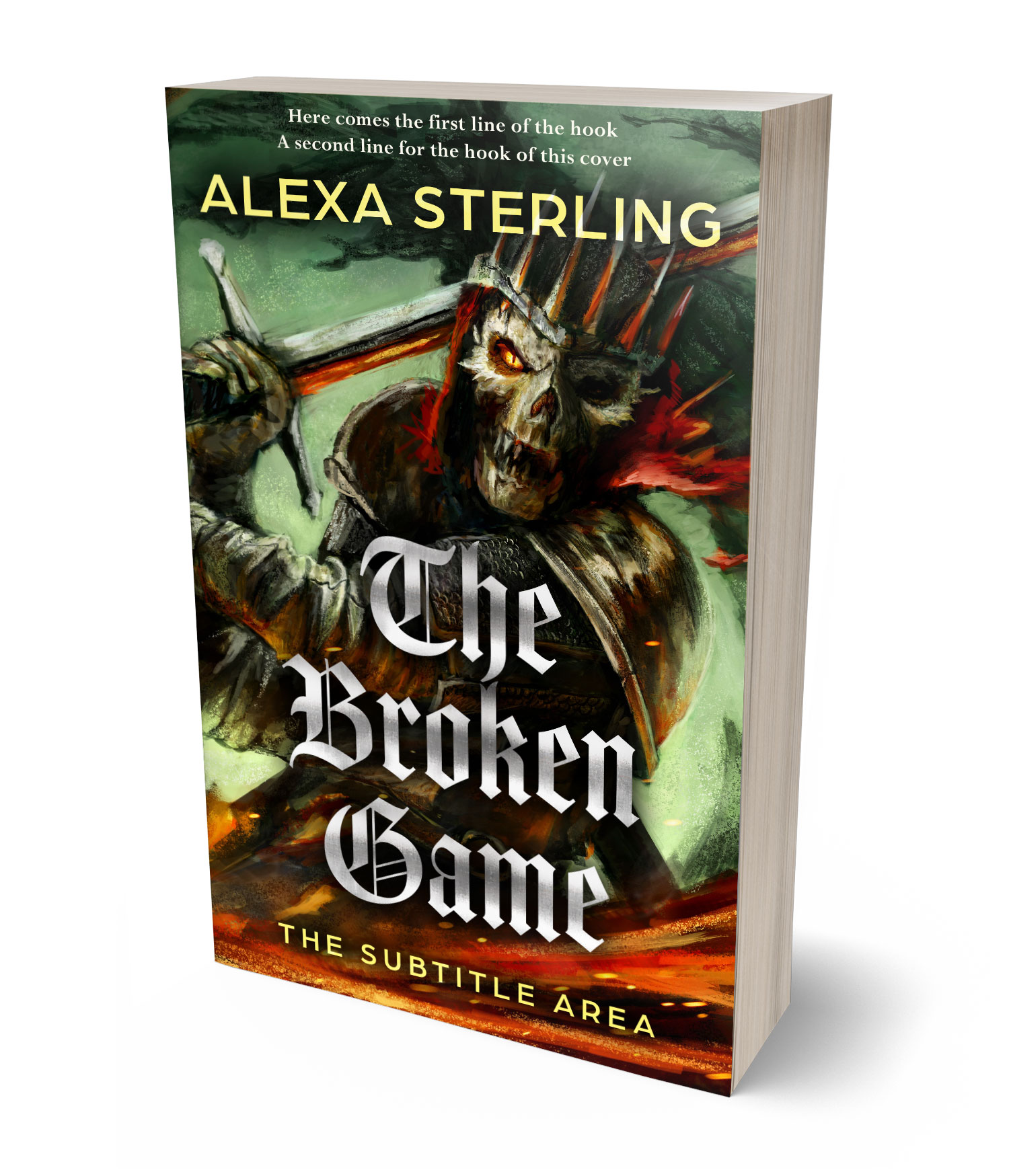 3D view of Premade Fantasy Book Cover - Sorrell Brown #37001 | BookCoverZone