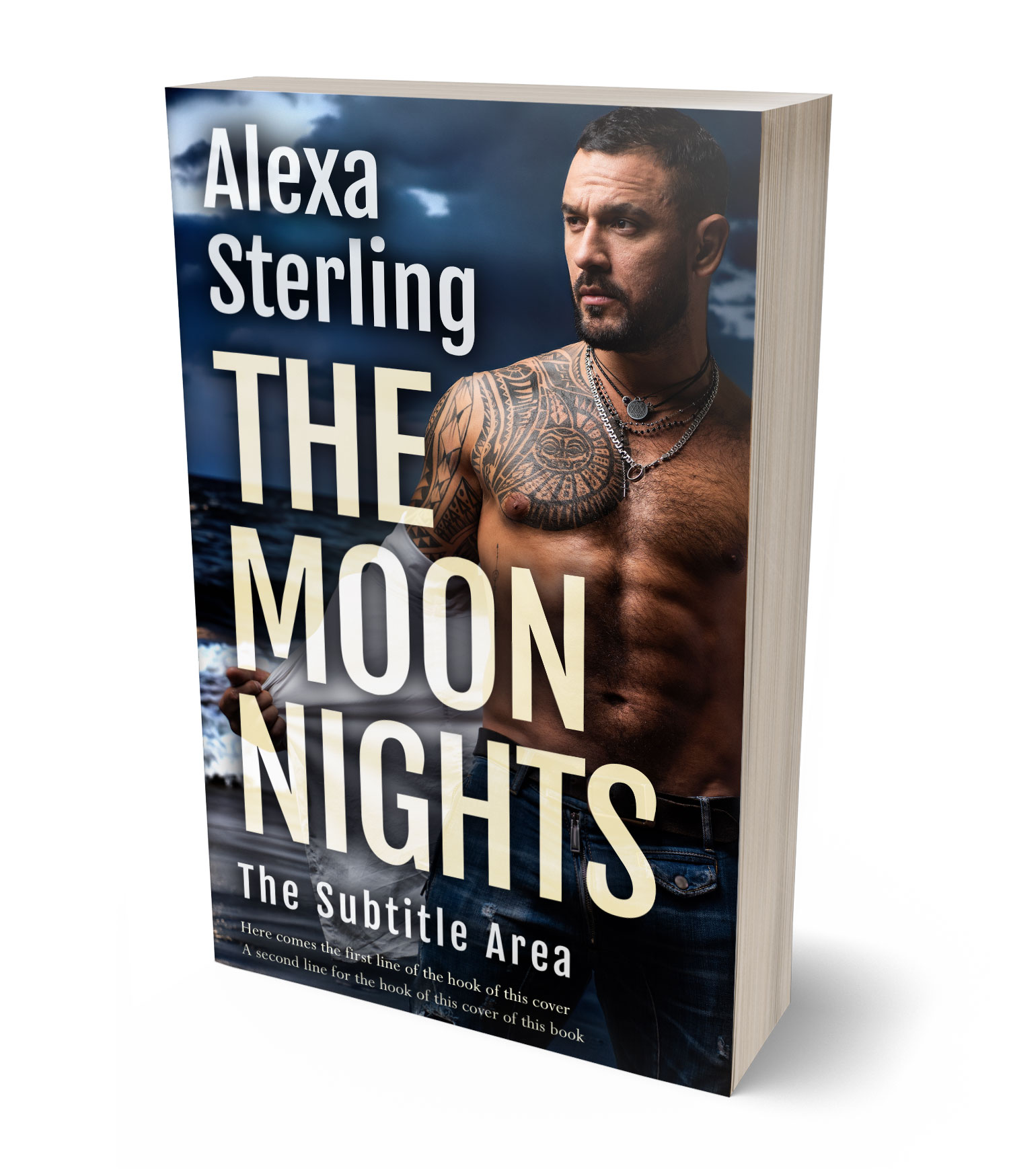 3D view of Premade Romance Book Cover - Pearl Bush #37050 | BookCoverZone*