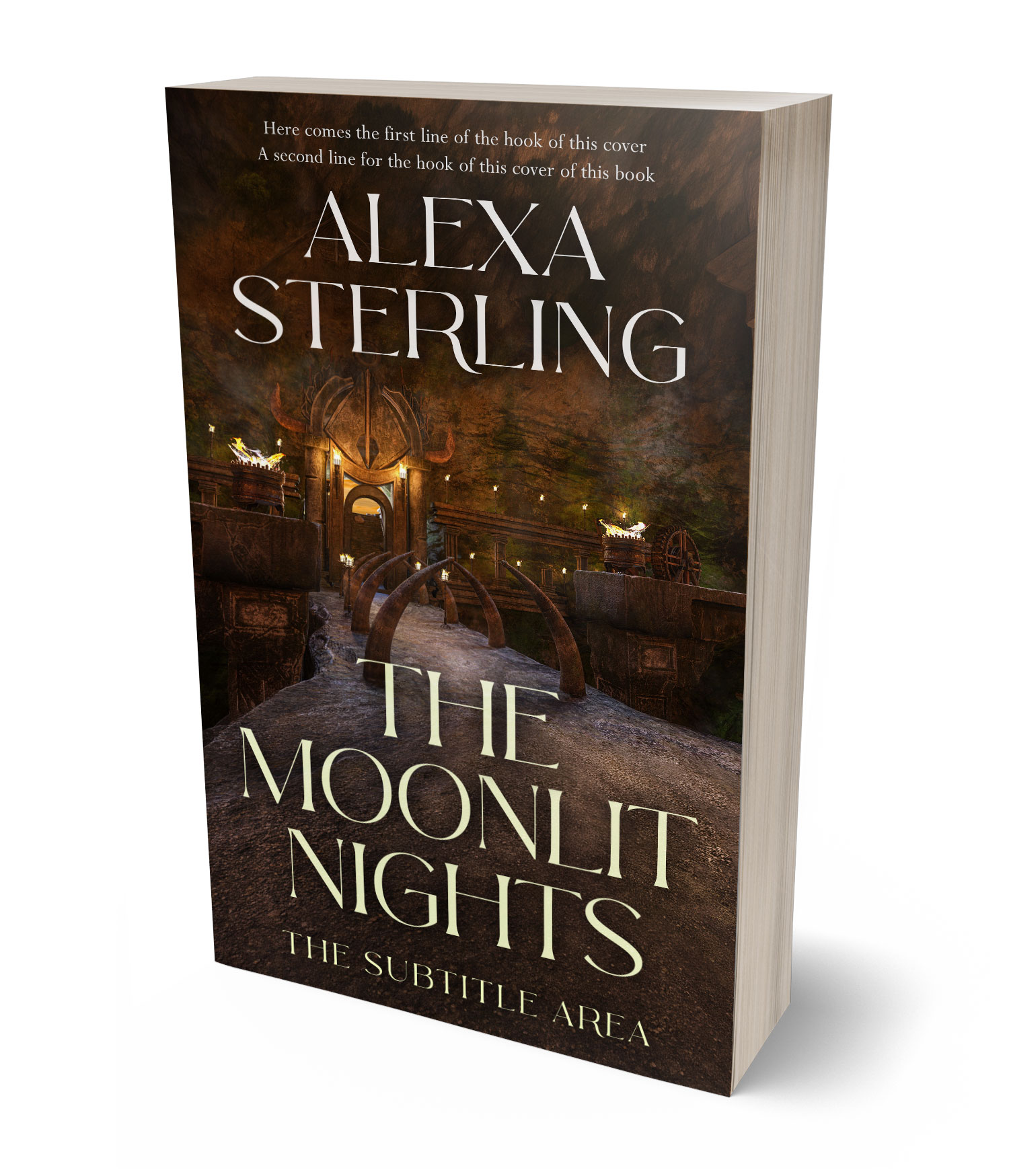 3D view of Premade Fantasy Book Cover - Eclipse #37079 | BookCoverZone*