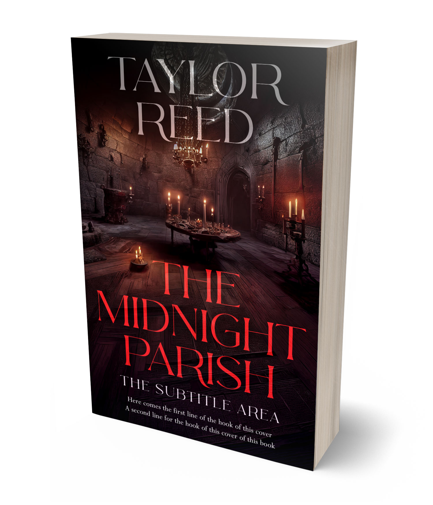 3D view of Premade Horror Book Cover - Gondola #37097 | BookCoverZone*