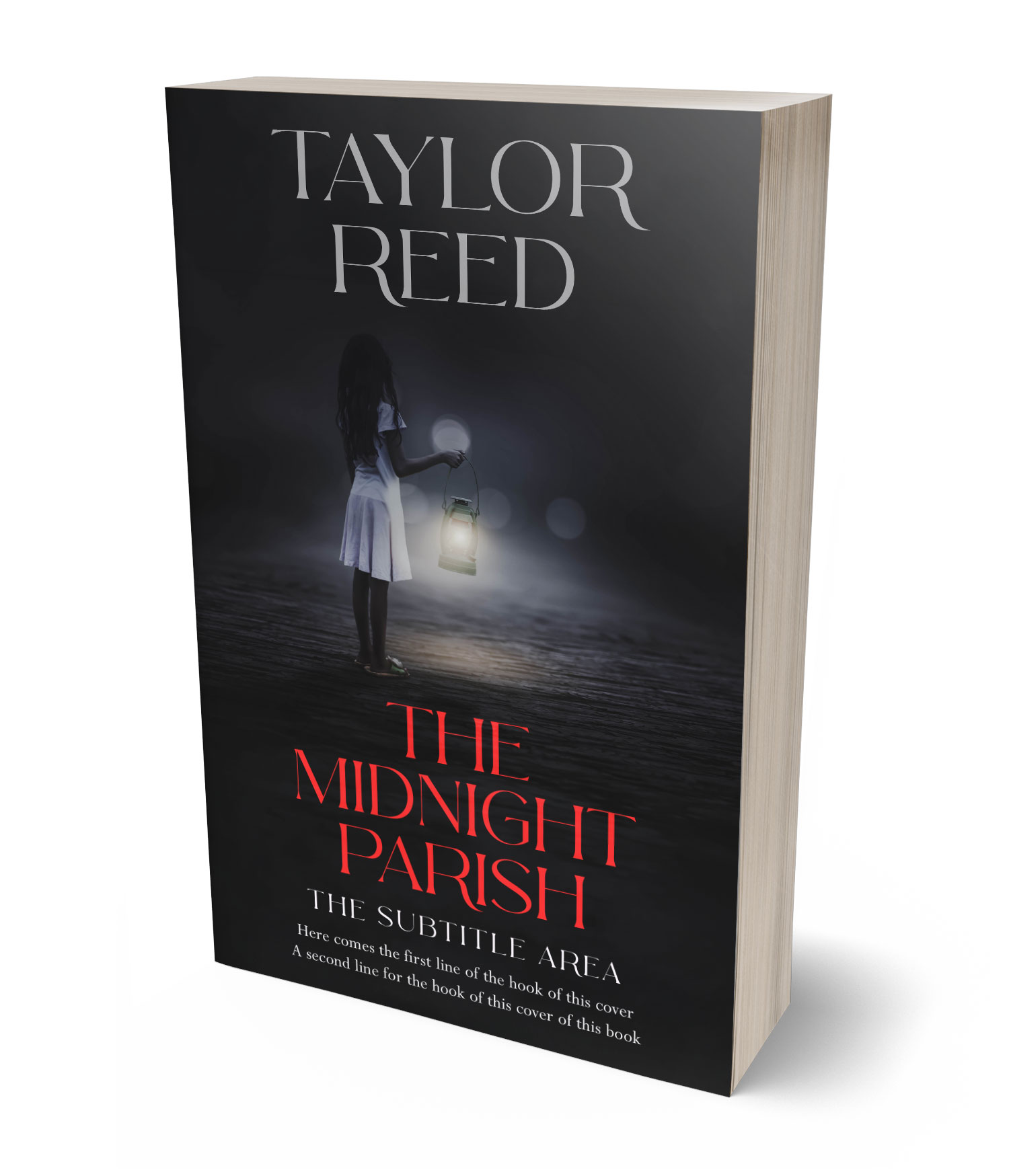 3D view of Premade Horror Book Cover - Shark #37098 | BookCoverZone*