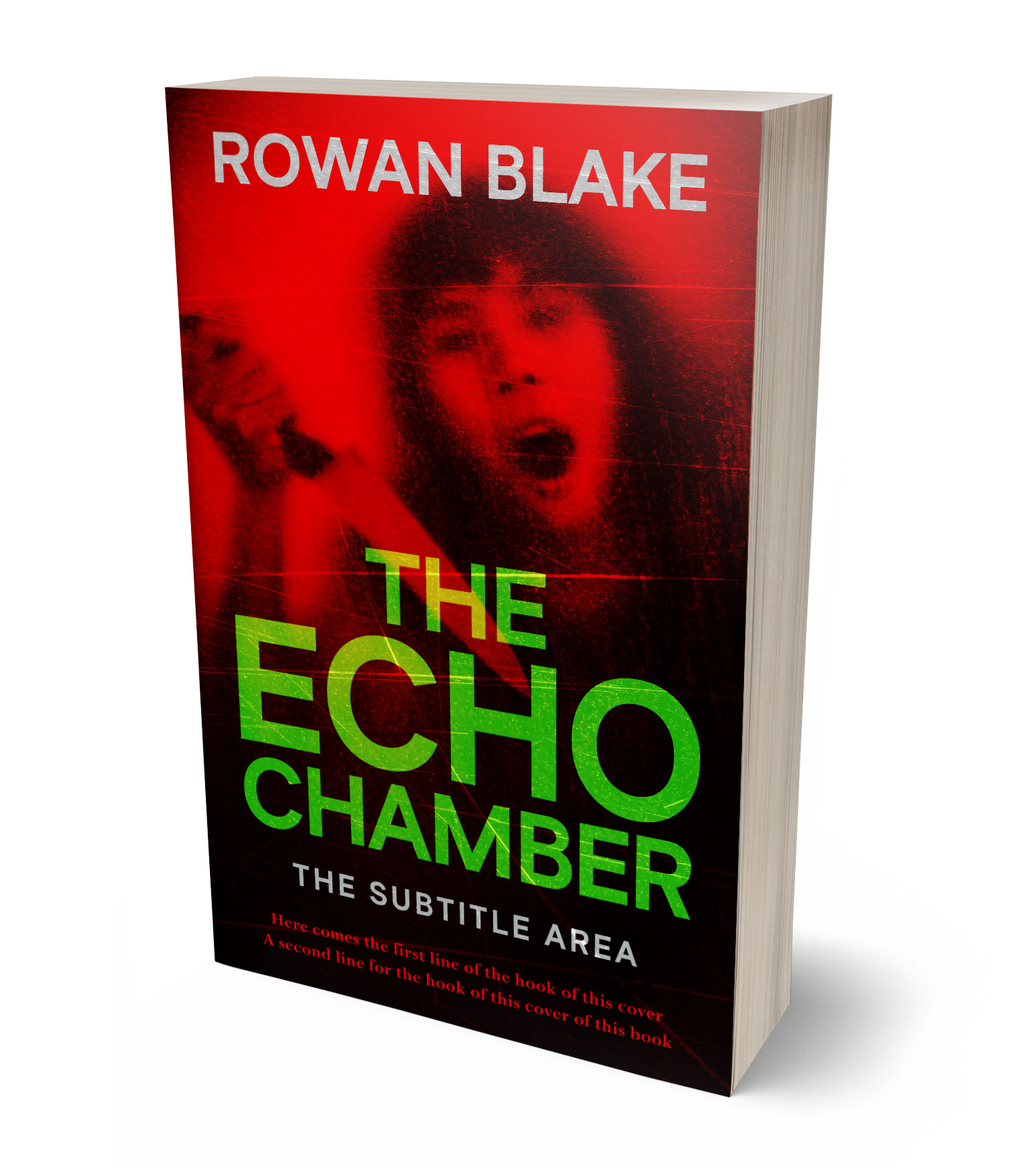 3D view of Premade Horror Book Cover - Rebel #37110 | BookCoverZone*