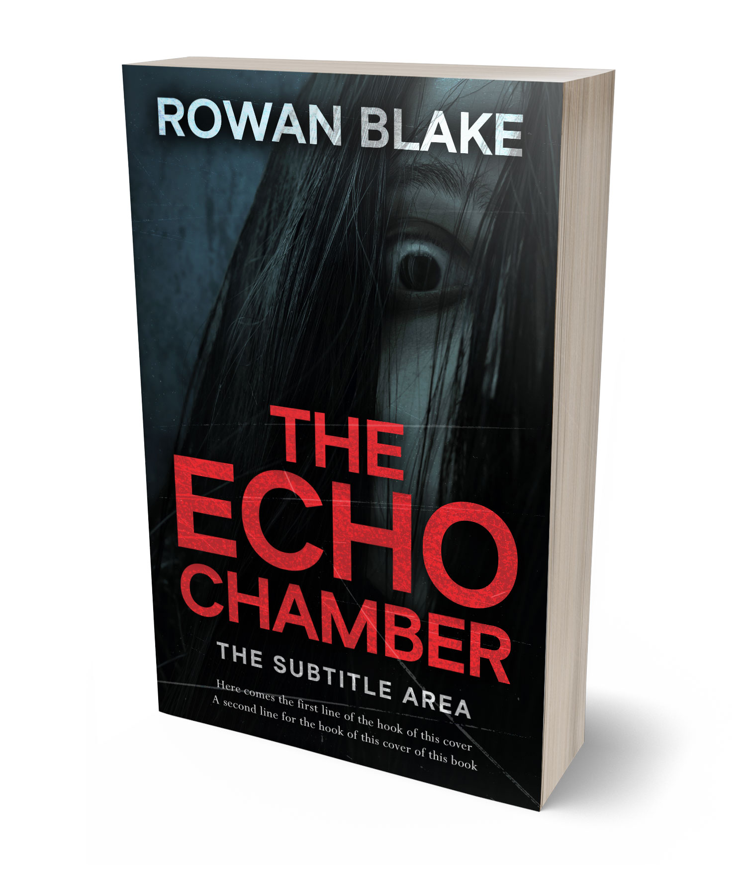 3D view of Premade Horror Book Cover - Woodsmoke #37116 | BookCoverZone*