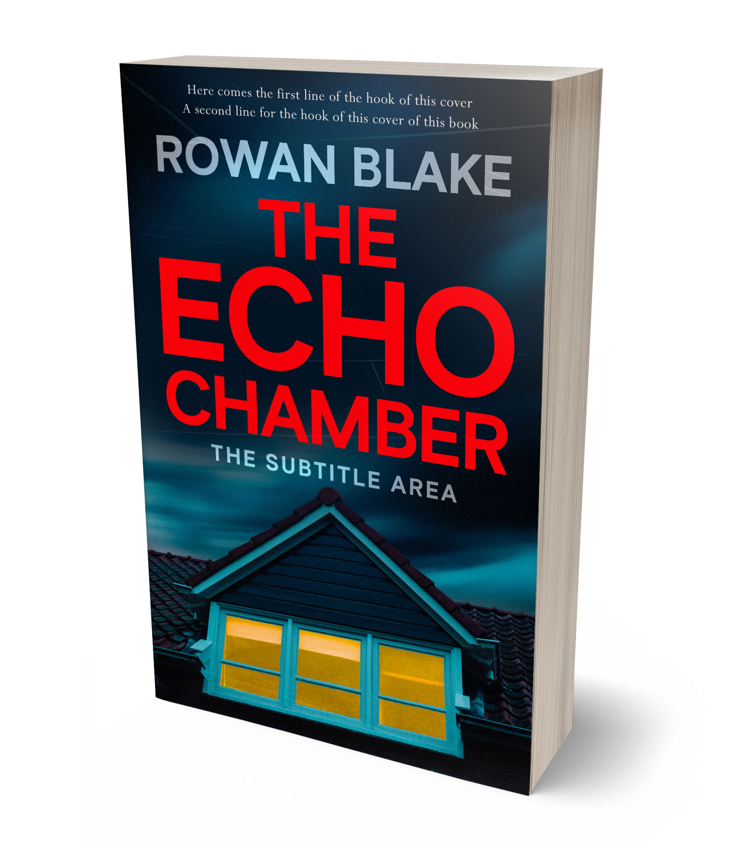 3D view of Premade Mystery & Thriller & Suspense Book Cover - Punch #37117 | BookCoverZone