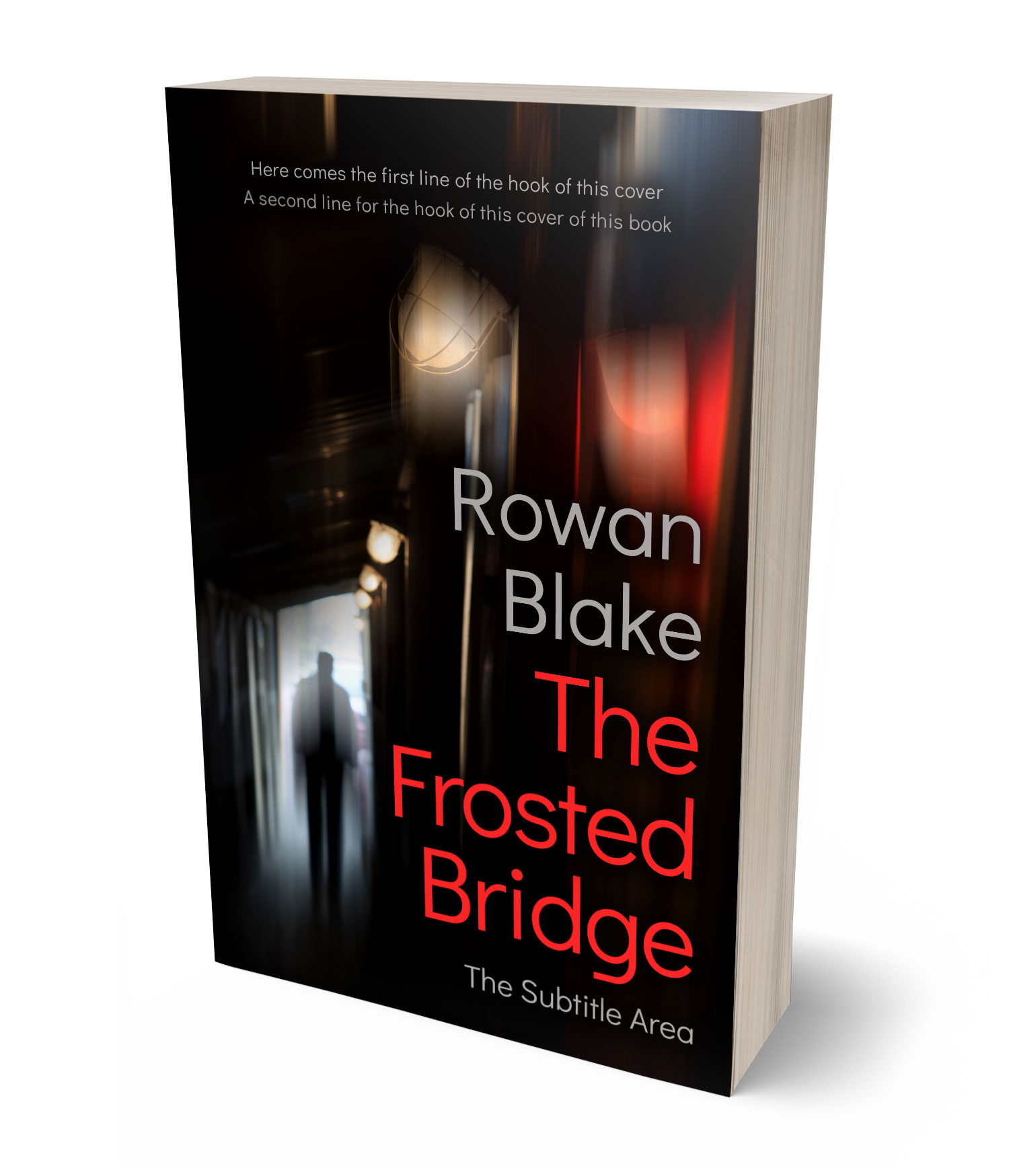 3D view of Premade Mystery & Thriller & Suspense Book Cover - Gondola #37182 | BookCoverZone