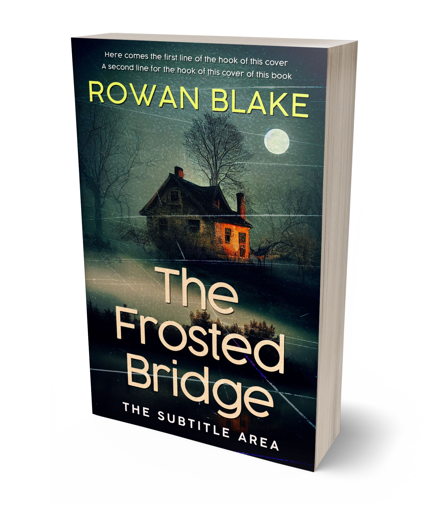 3D view of Premade Mystery & Thriller & Suspense Book Cover - Outer Space #37189 | BookCoverZone
