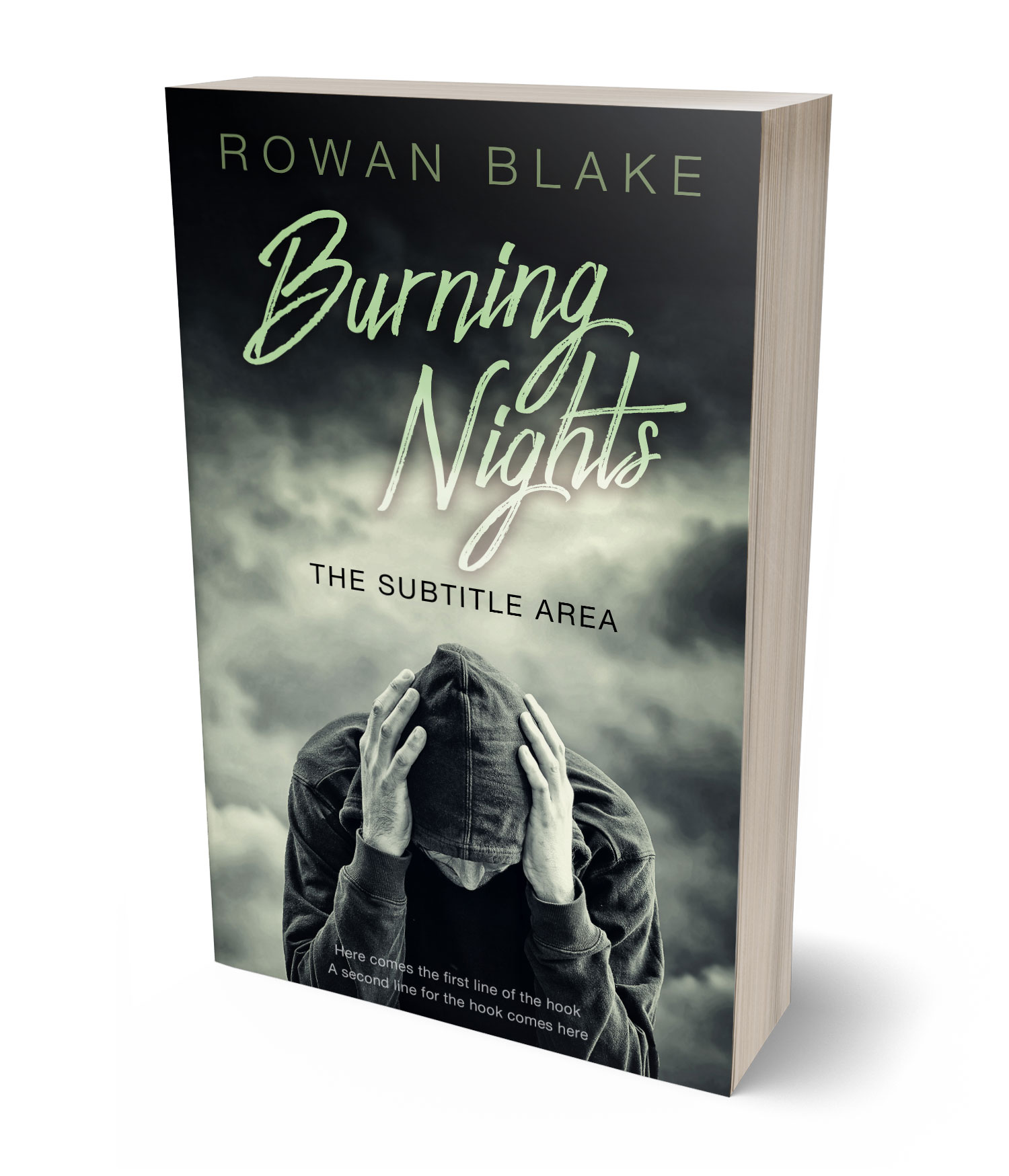 3D view of Premade Teen & Young Adult Book Cover - Clay Ash #37219 | BookCoverZone*