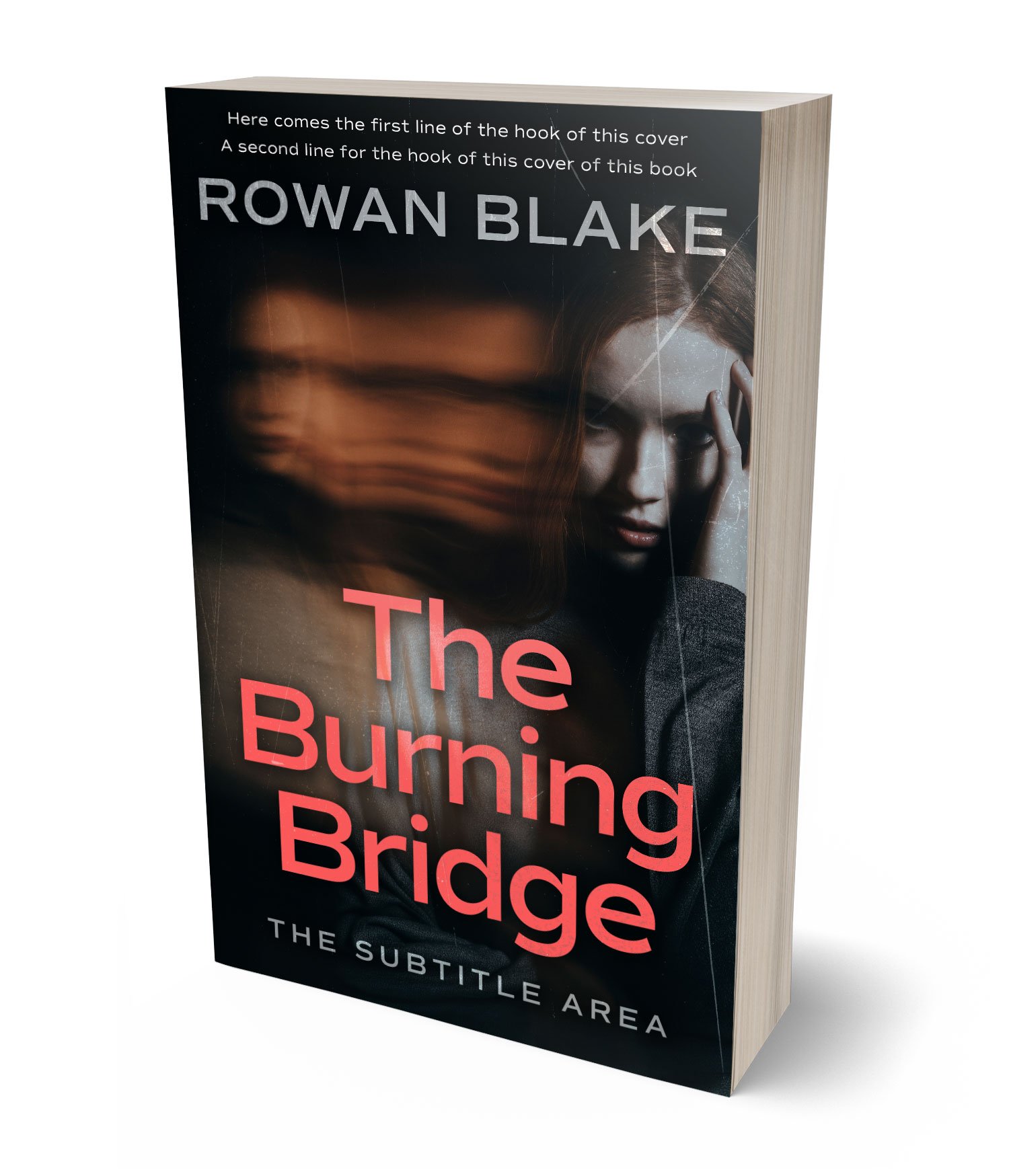 3D view of Premade Mystery & Thriller & Suspense Book Cover - Woodsmoke #37220 | BookCoverZone*