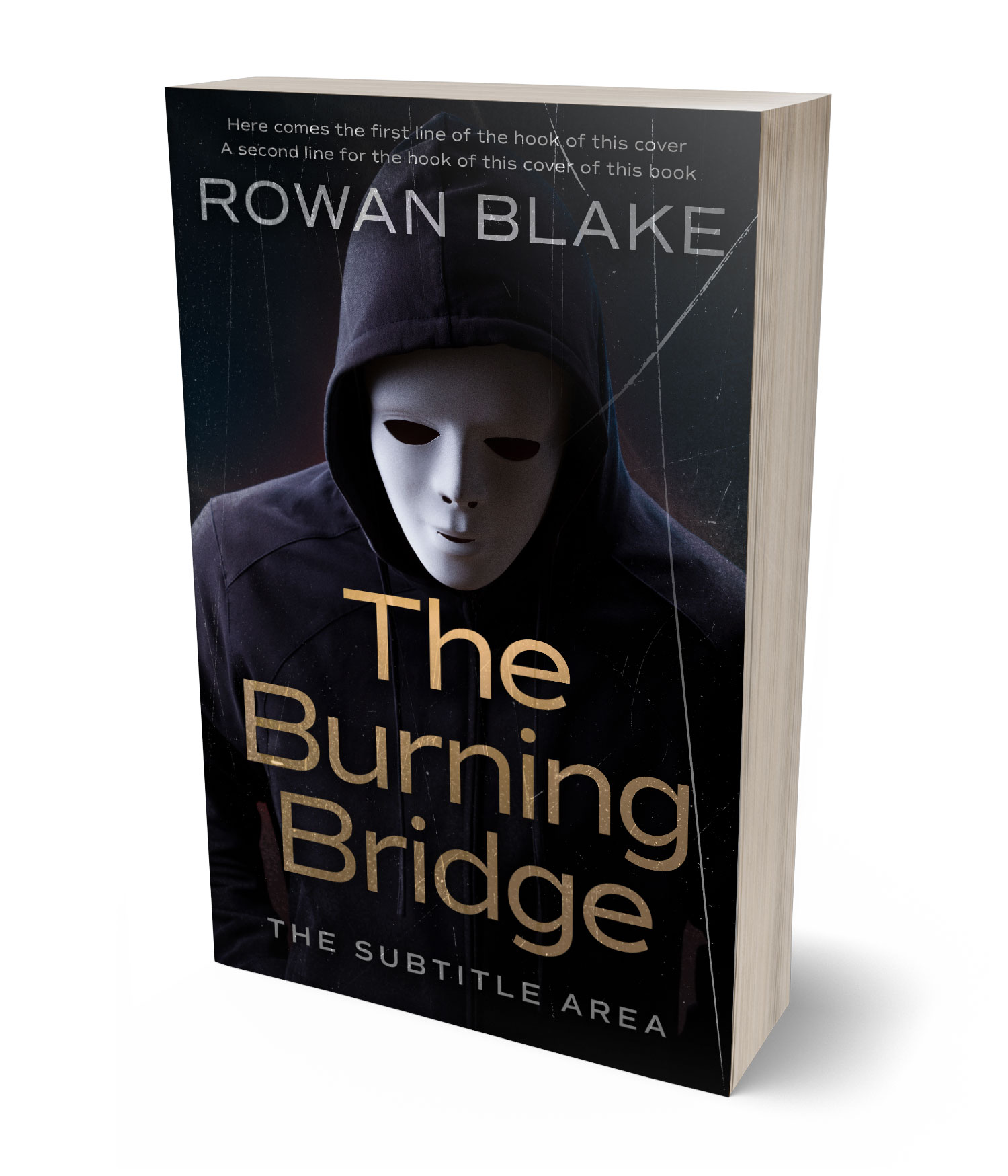 3D view of Premade Mystery & Thriller & Suspense Book Cover - Woodsmoke #37222 | BookCoverZone*