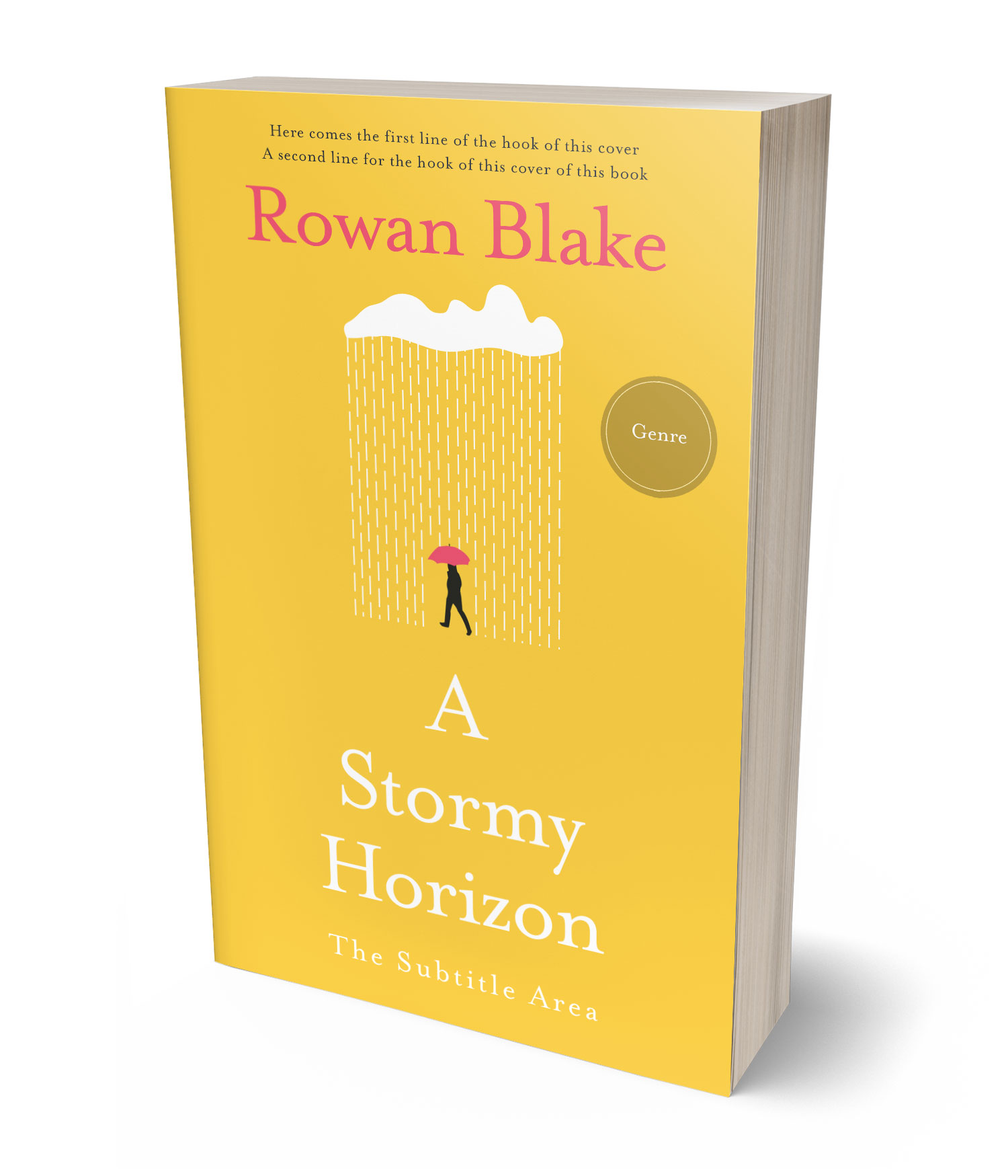 3D view of Premade Self-Improvement & Self-Help Book Cover - Bright Sun #37243 | BookCoverZone*