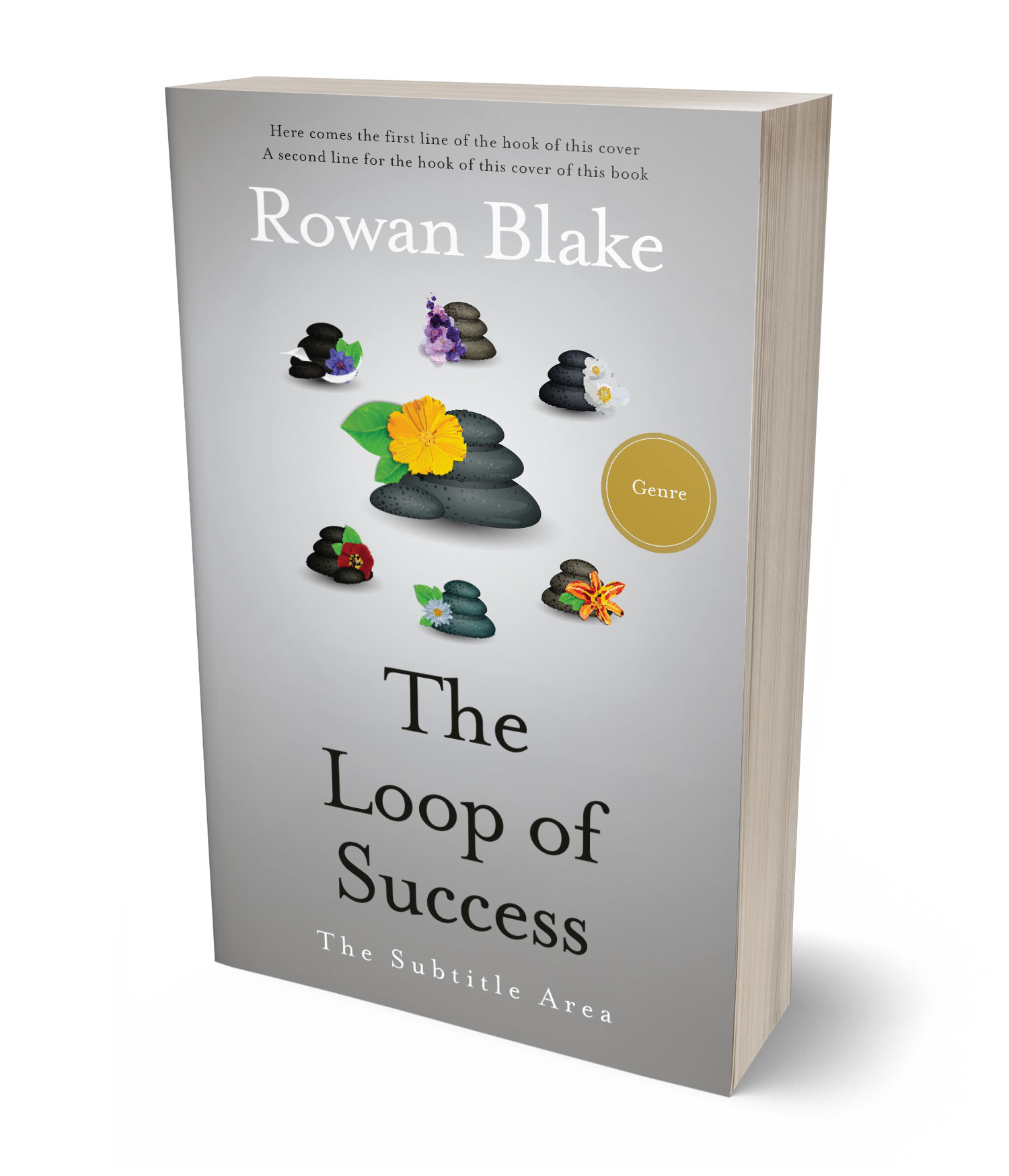 3D view of Premade Self-Improvement & Self-Help Book Cover - Bombay #37245 | BookCoverZone*