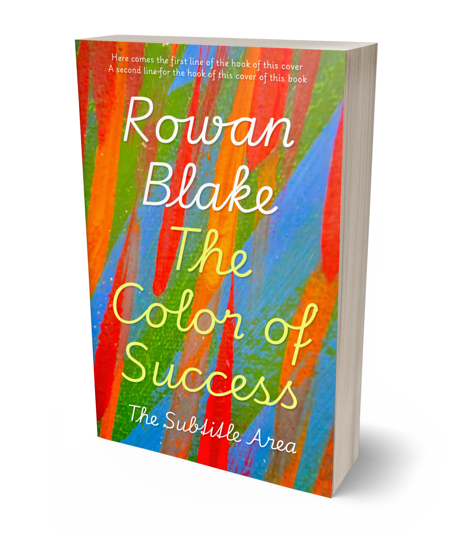 3D view of Premade Self-Improvement & Self-Help Book Cover - Luxor Gold #37255 | BookCoverZone*