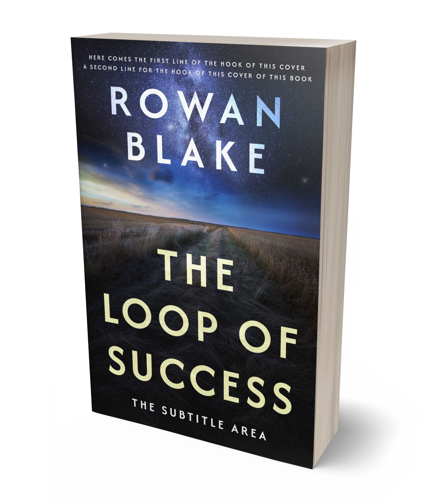 3D view of Premade  Book Cover - Shark #37258 | BookCoverZone