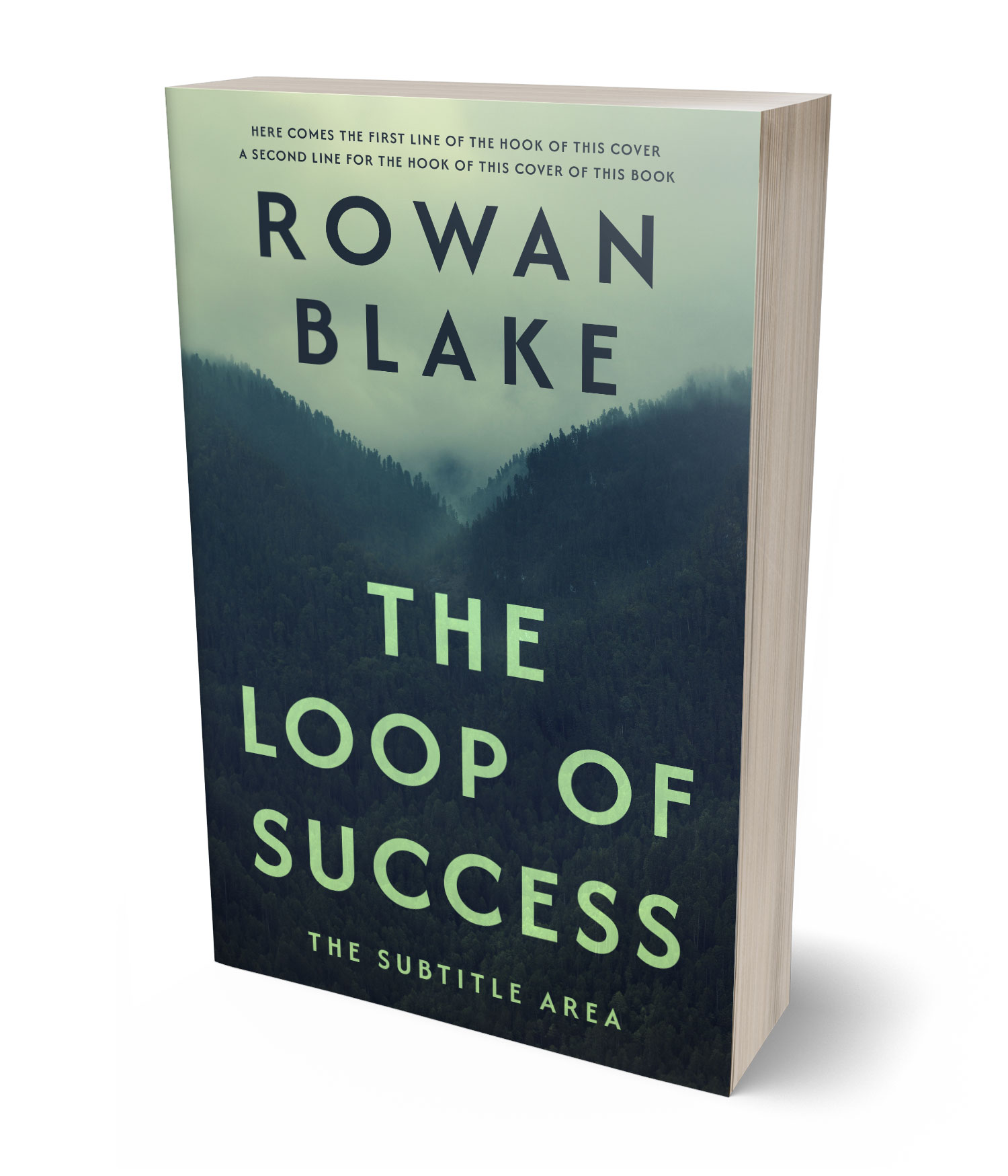 3D view of Premade  Book Cover - Norway #37261 | BookCoverZone