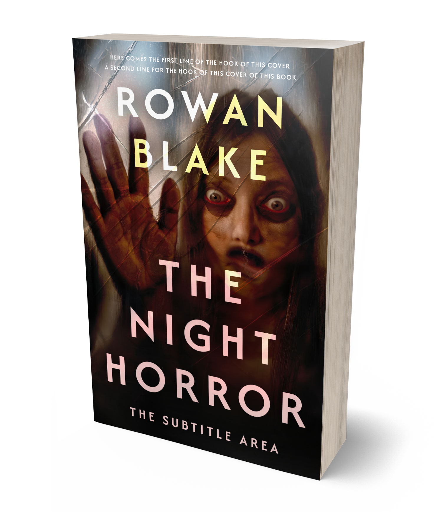 3D view of Premade  Book Cover - Night Rider #37271 | BookCoverZone
