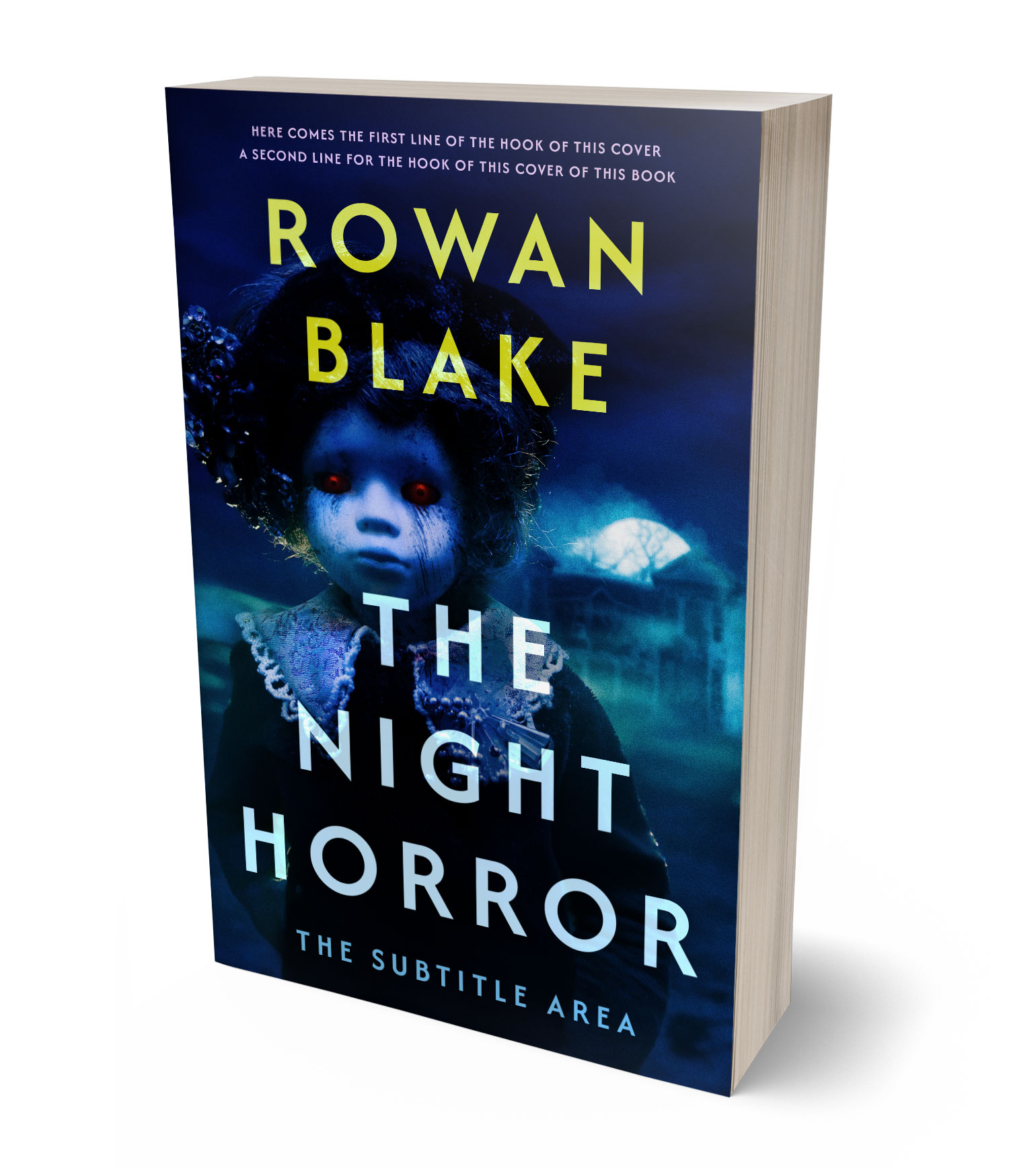3D view of Premade  Book Cover - Black Pearl #37274 | BookCoverZone