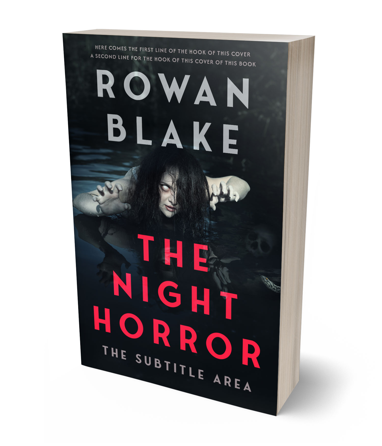 3D view of Premade  Book Cover - Bunker #37276 | BookCoverZone