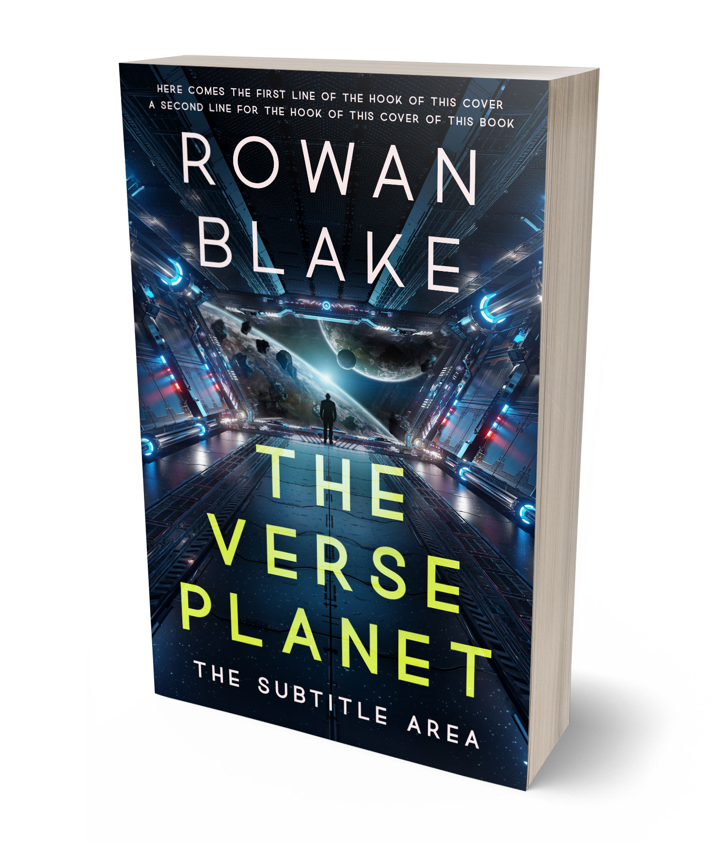 3D view of Premade  Book Cover - Big Stone #37279 | BookCoverZone