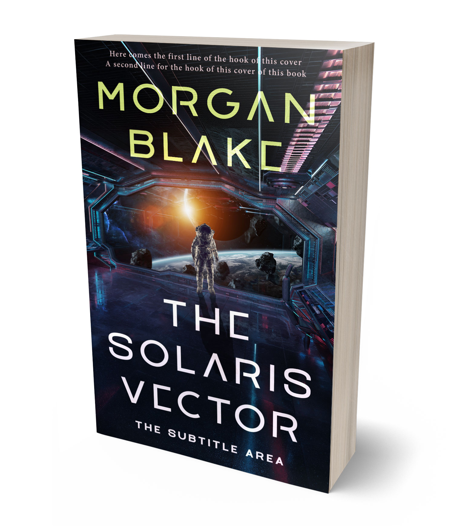 3D view of Premade Science Fiction Book Cover - Cinder #37287 | BookCoverZone