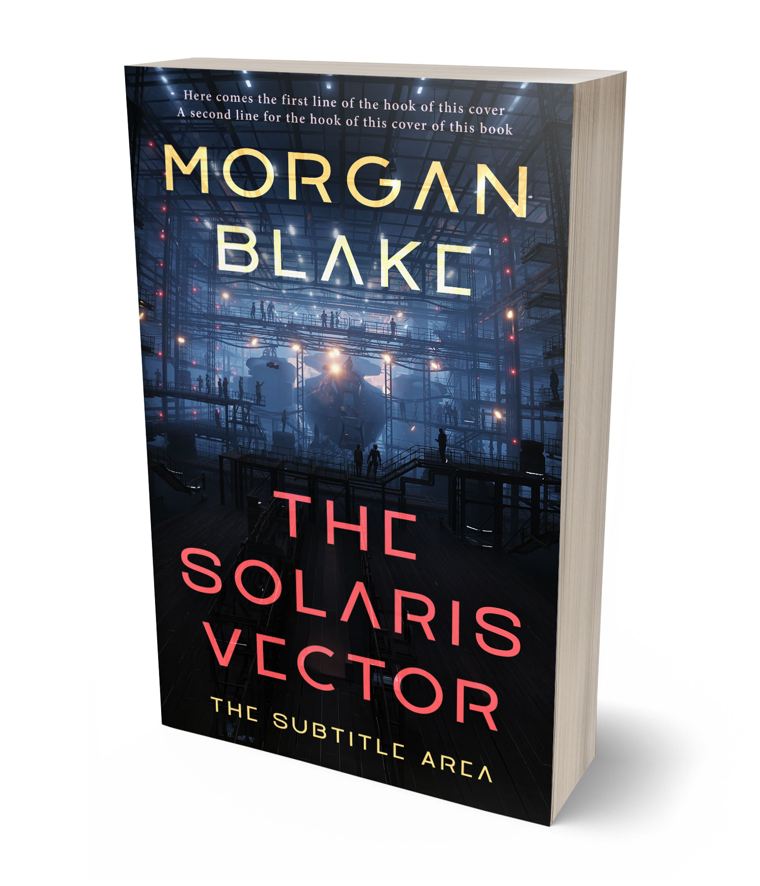 3D view of Premade Science Fiction Book Cover - Bunker #37289 | BookCoverZone