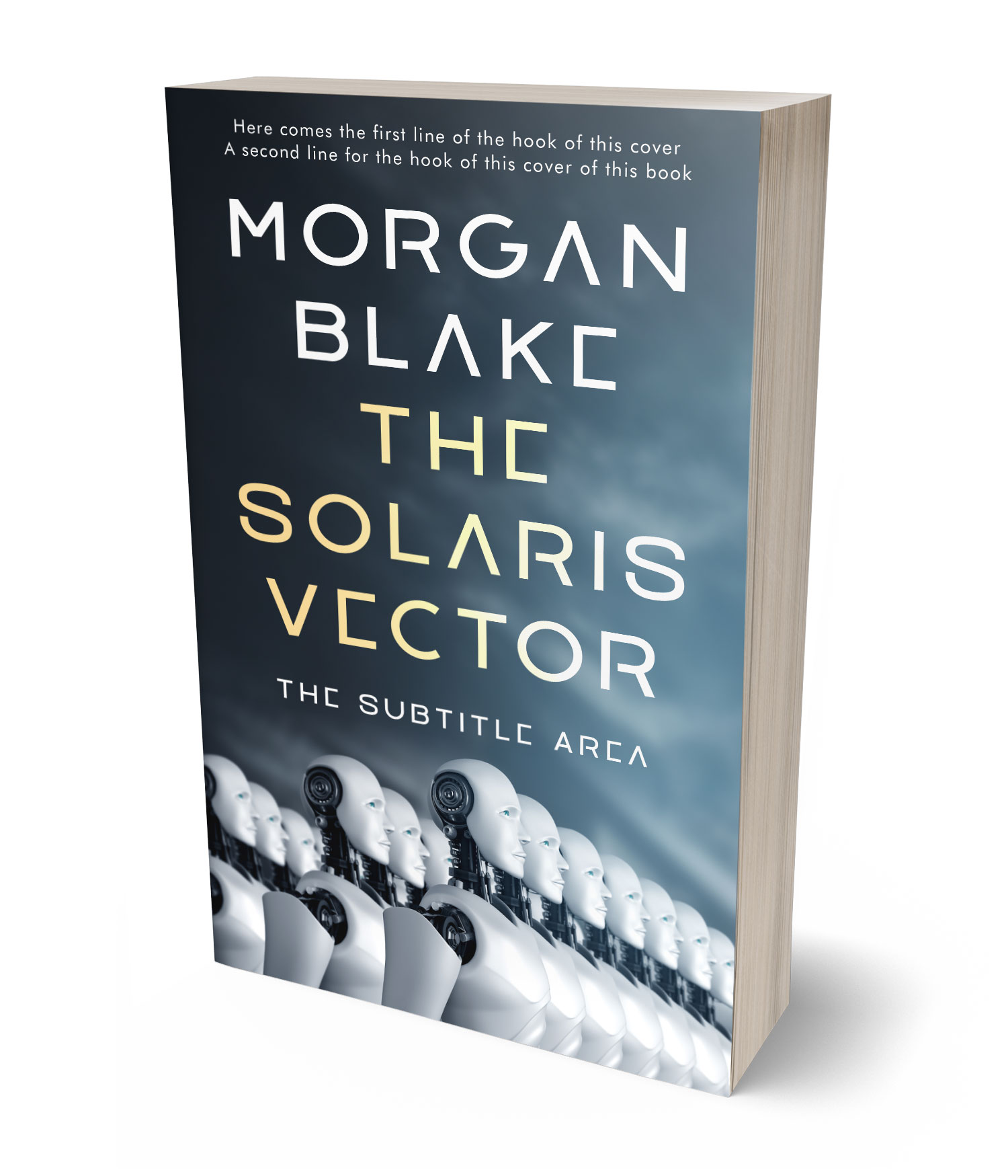 3D view of Premade Science Fiction Book Cover - Ebony Clay #37291 | BookCoverZone