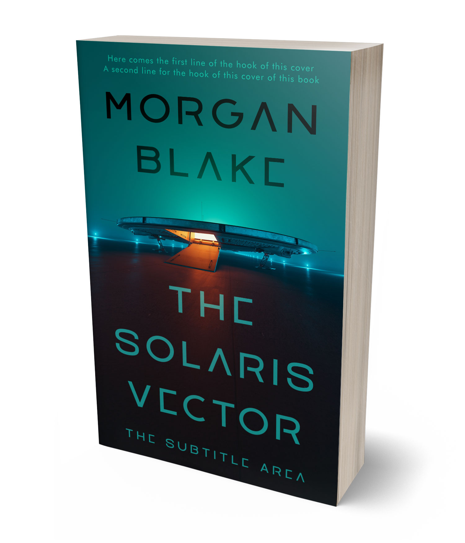 3D view of Premade Science Fiction Book Cover - Bunker #37295 | BookCoverZone