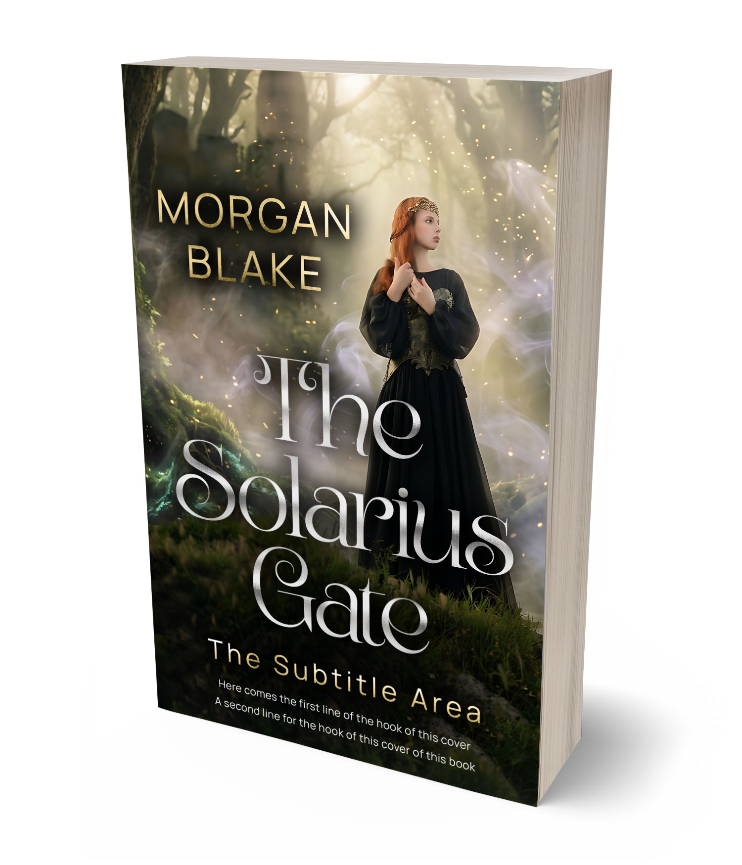 3D view of Premade Fantasy Book Cover - Coral Reef #37334 | BookCoverZone