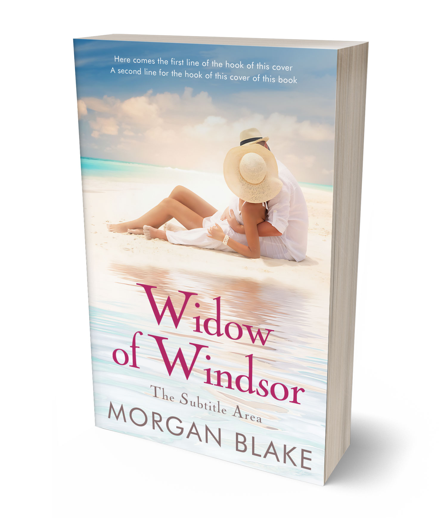3D view of Premade Romance Book Cover - Cararra #37342 | BookCoverZone